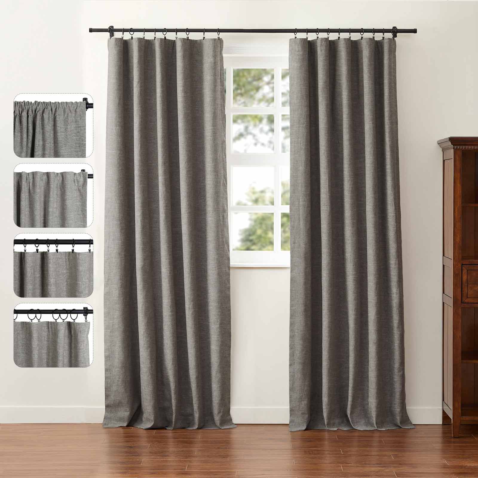 Jawara Luxury Linen Cotton Curtain Soft Top - Image 14