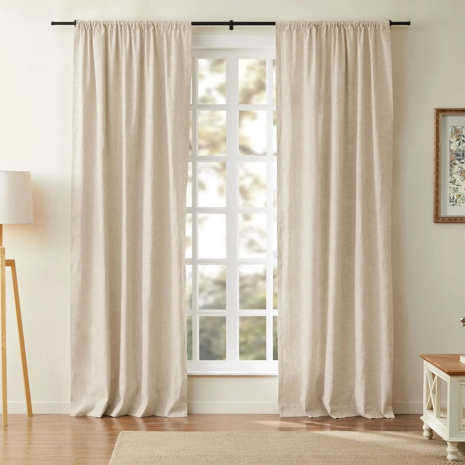 Jawara Luxury Linen Cotton Curtain Soft Top - Image 20