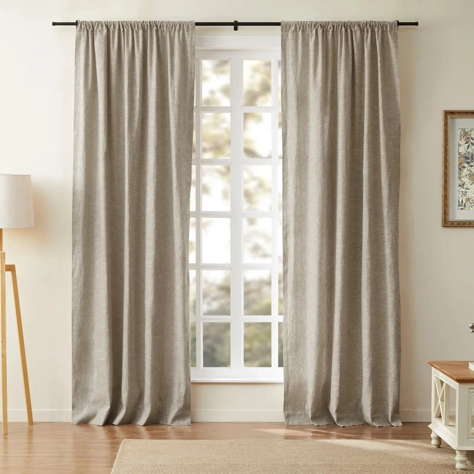 Jawara Luxury Linen Cotton Curtain Soft Top - Image 22