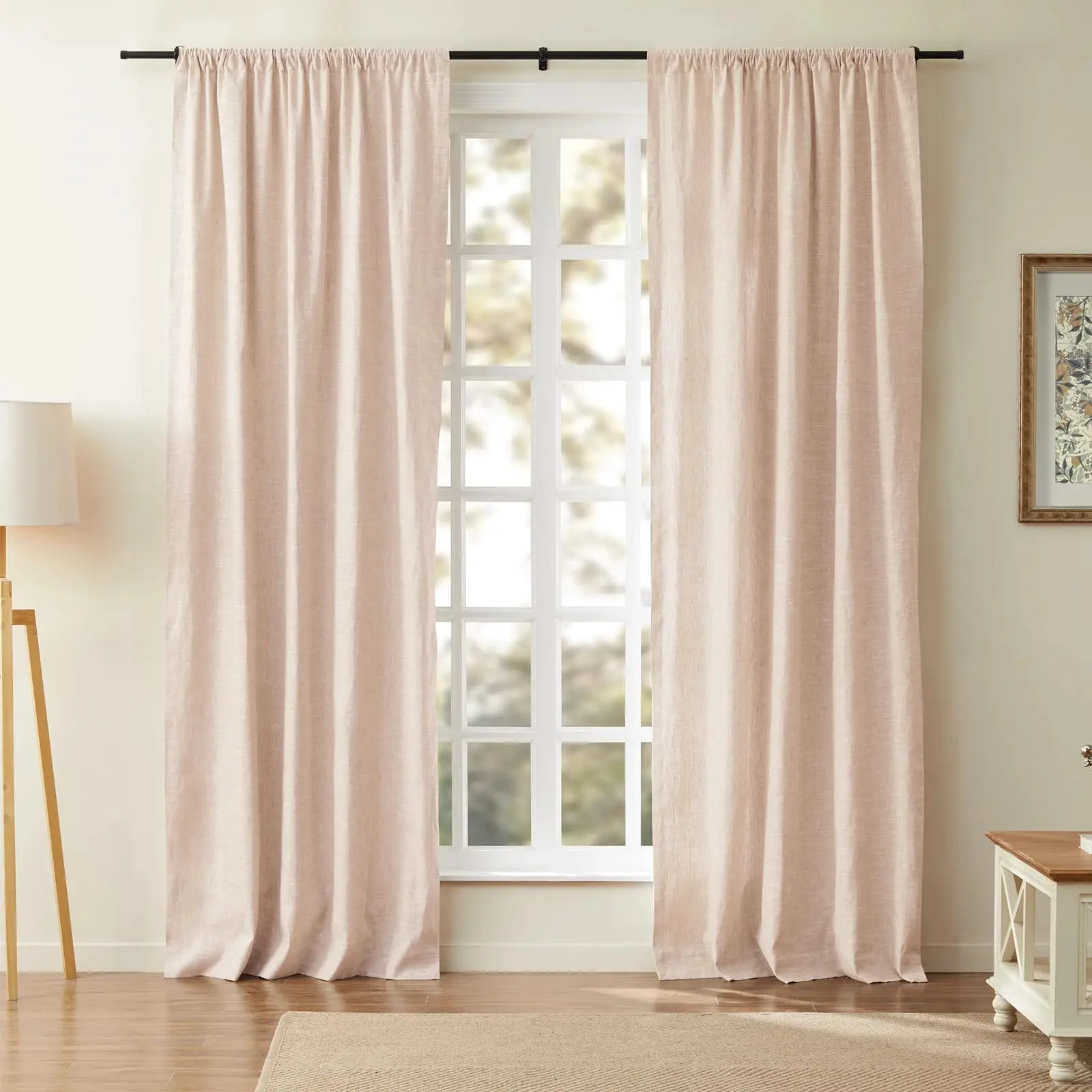 Jawara Luxury Linen Cotton Curtain Soft Top - Image 27