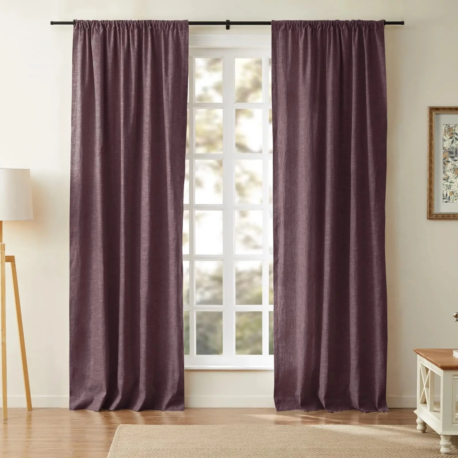 Jawara Luxury Linen Cotton Curtain Soft Top - Image 28