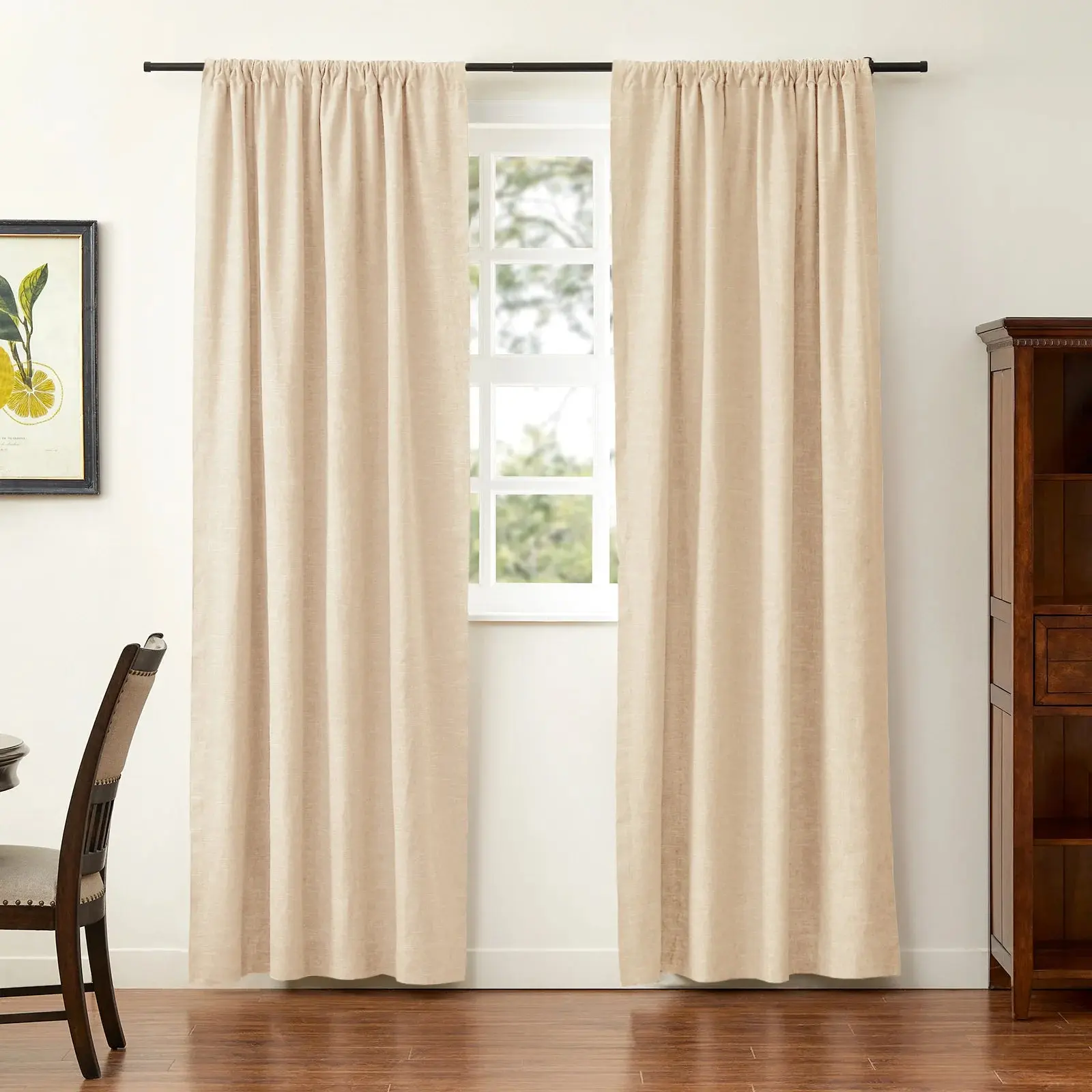 Jawara Luxury Linen Cotton Curtain Soft Top - Image 30