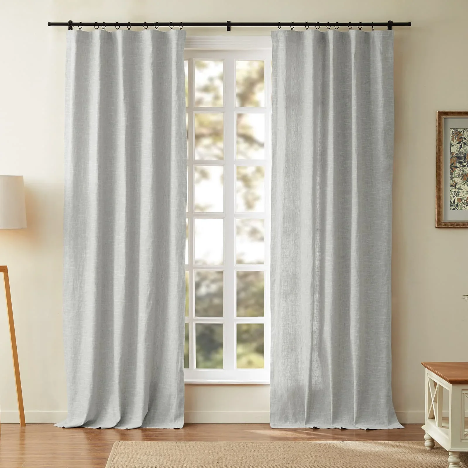 Jawara Luxury Linen Cotton Curtain Soft Top - Image 32