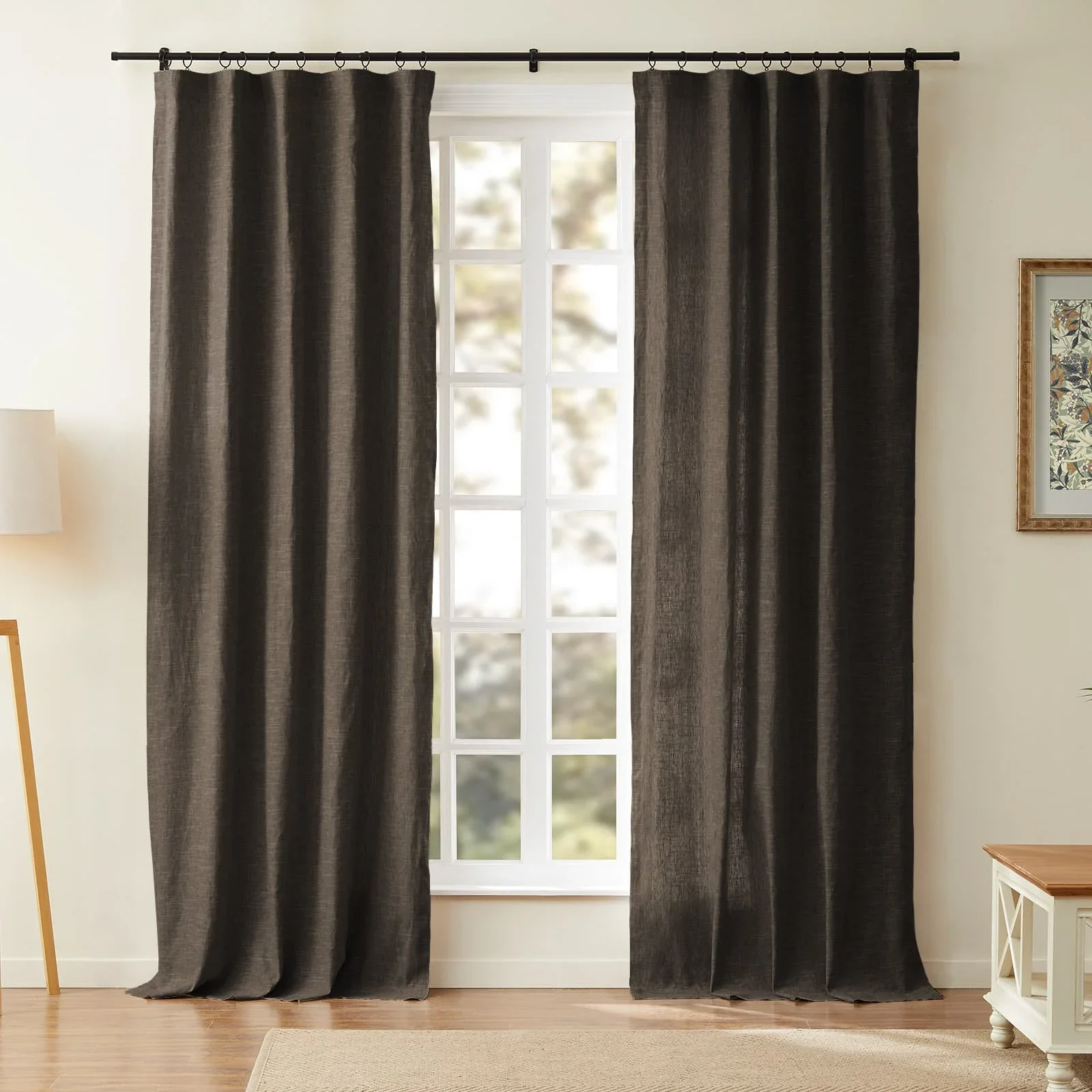 Jawara Luxury Linen Cotton Curtain Soft Top - Image 33