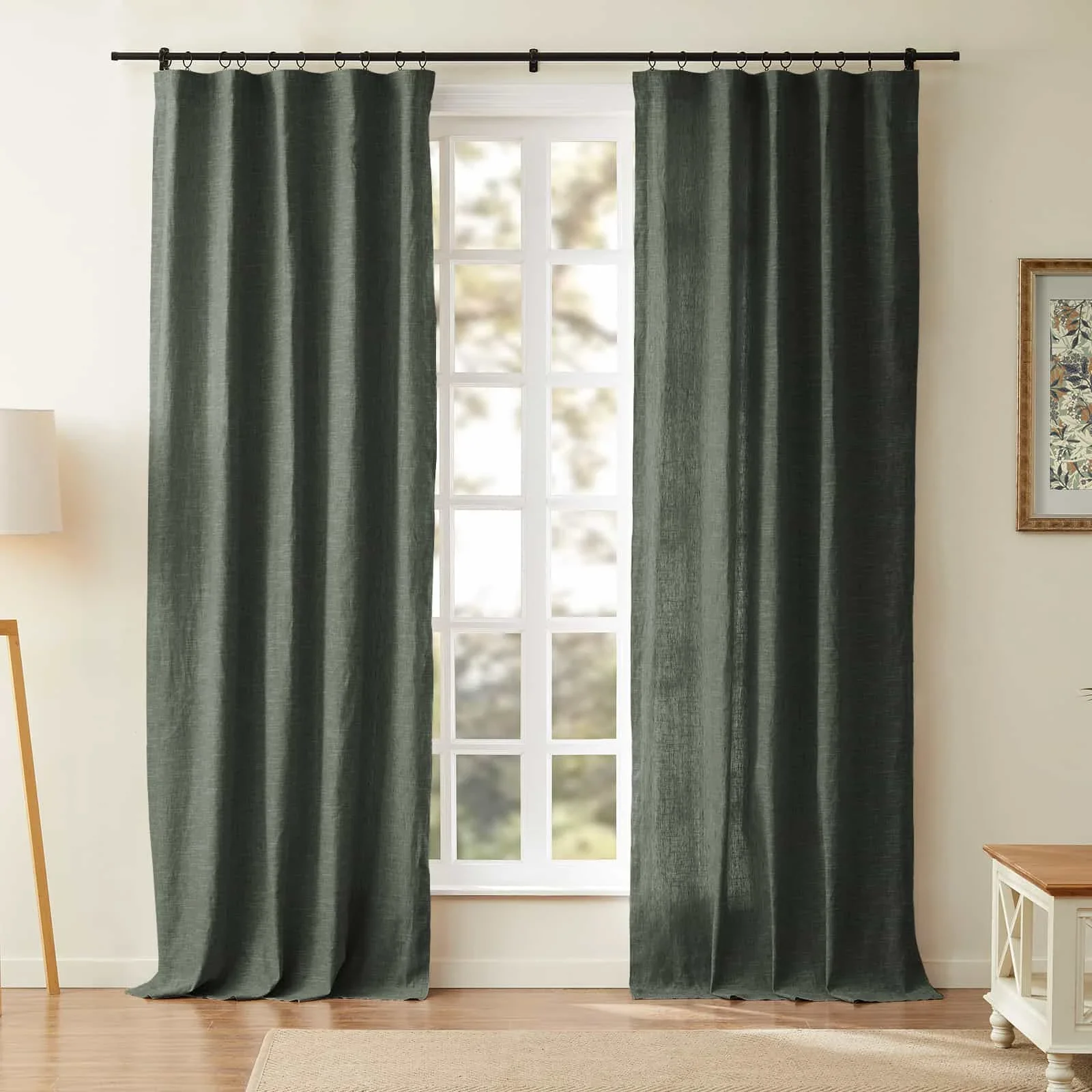 Jawara Luxury Linen Cotton Curtain Soft Top - Image 34