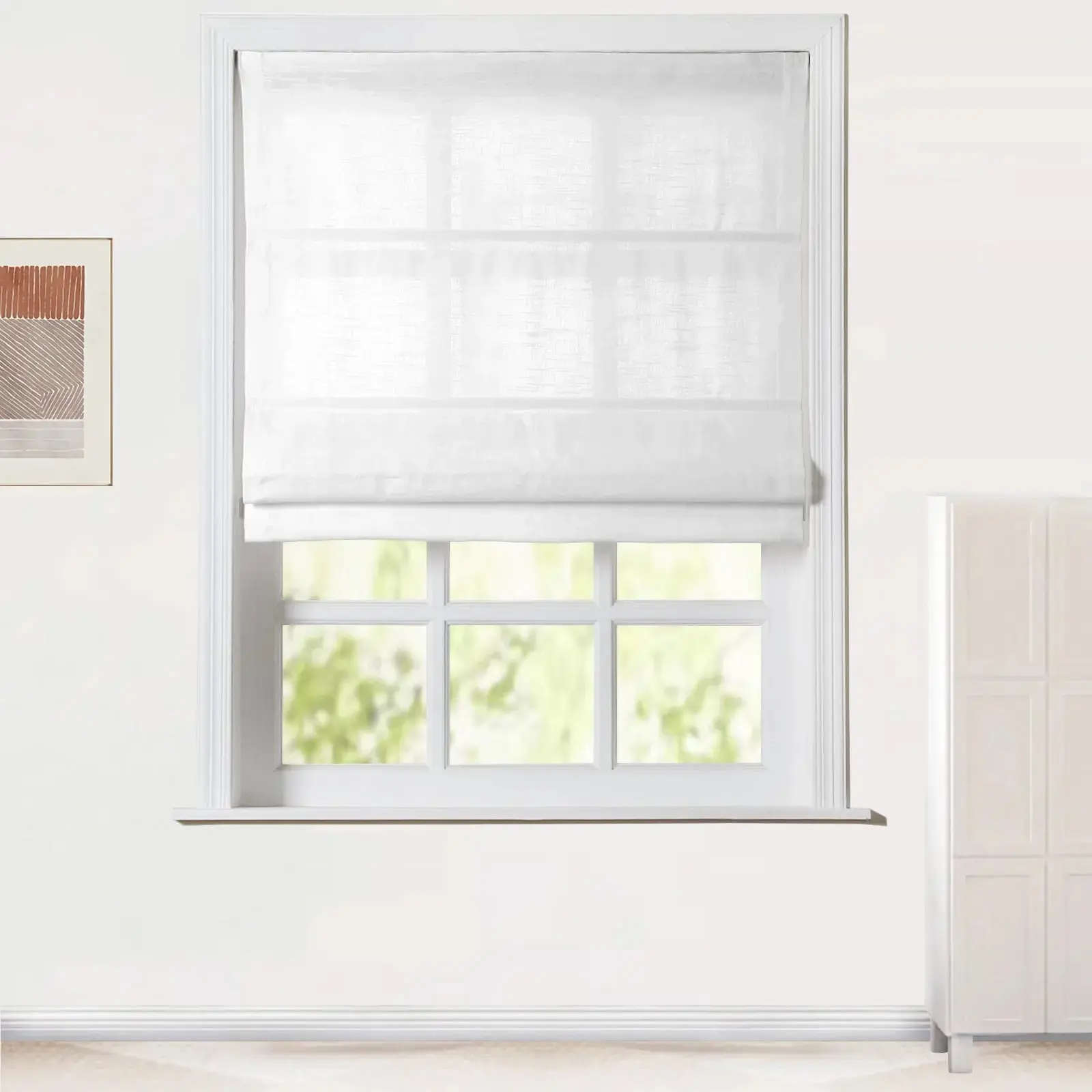 Jawara Roman Shade Cordless-Wooden Headrail - Image 16