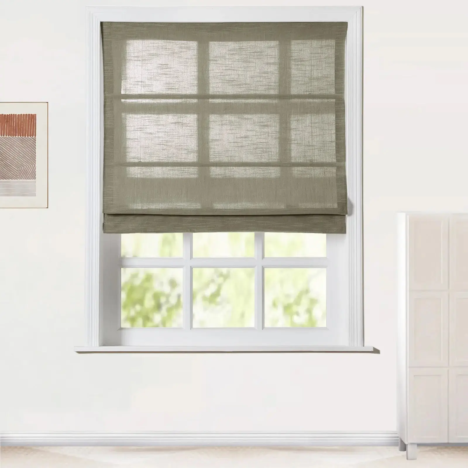 Jawara Roman Shade Cordless-Wooden Headrail - Image 19