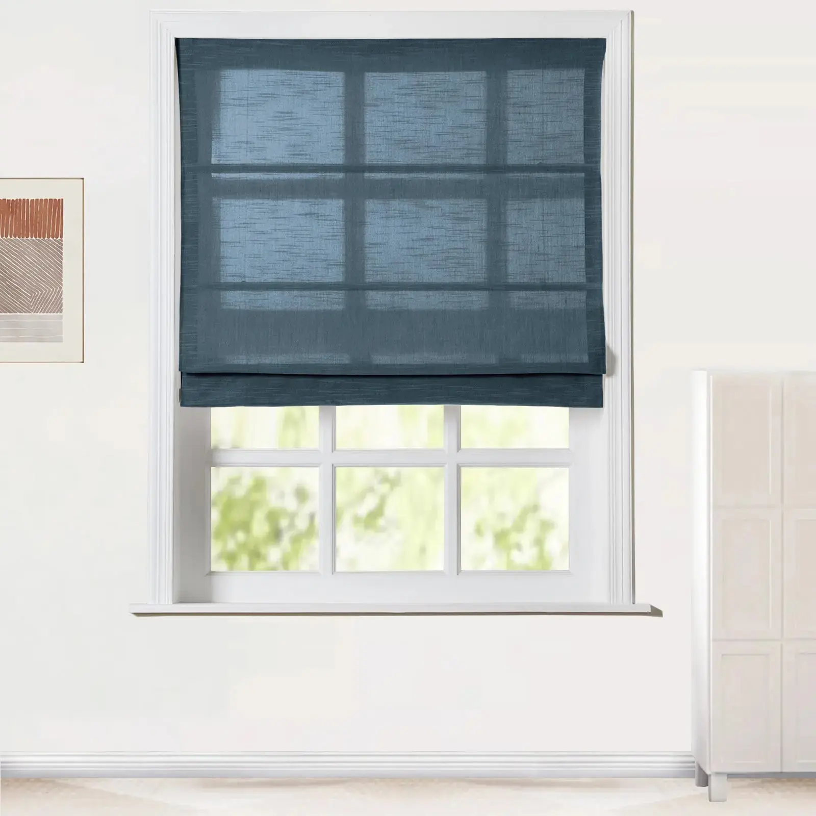 Jawara Roman Shade Cordless-Wooden Headrail - Image 20