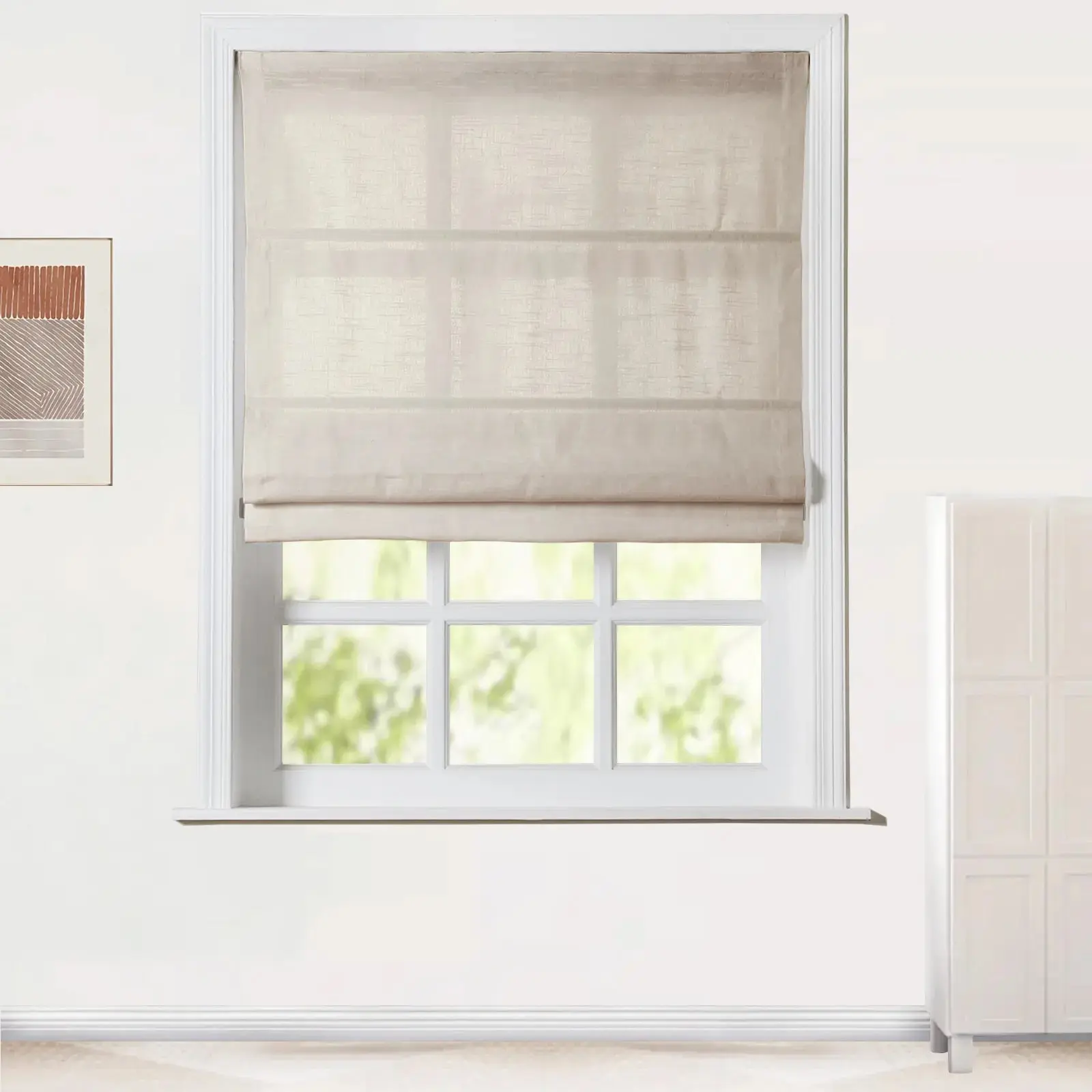 Jawara Roman Shade Cordless-Wooden Headrail - Image 23