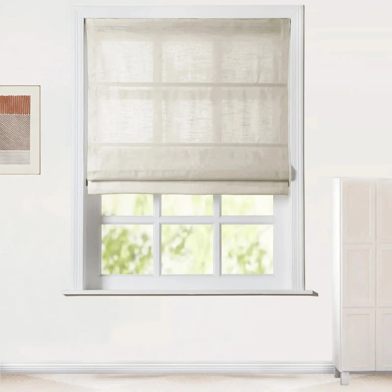 Jawara Roman Shade Cordless-Wooden Headrail - Image 24