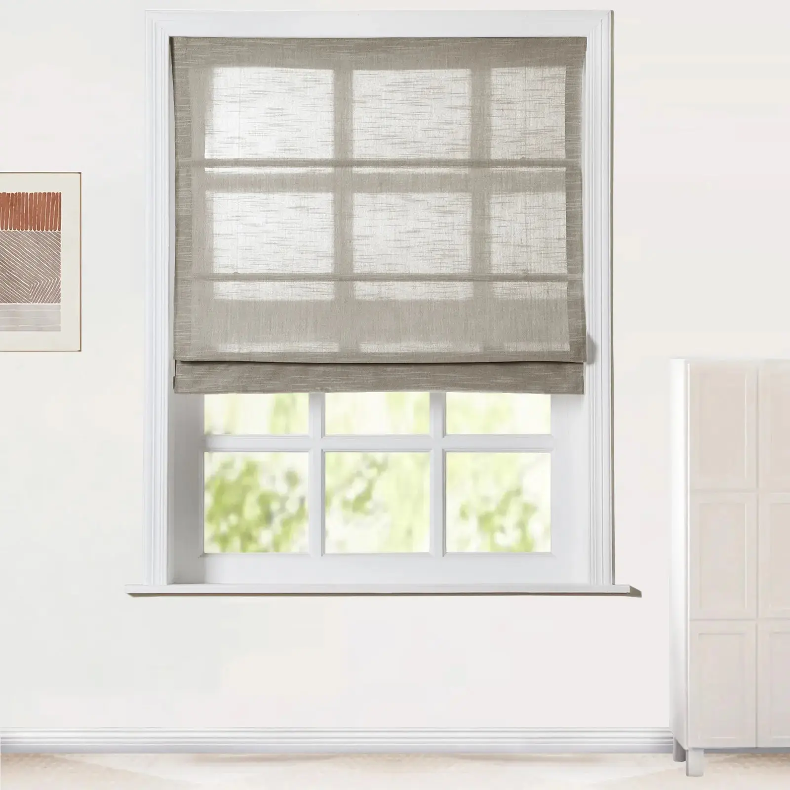 Jawara Roman Shade Cordless-Wooden Headrail - Image 25