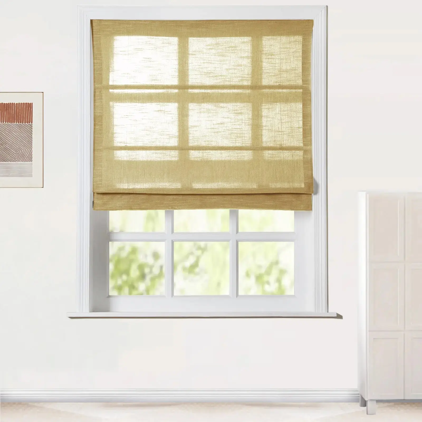 Jawara Roman Shade Cordless-Wooden Headrail - Image 27