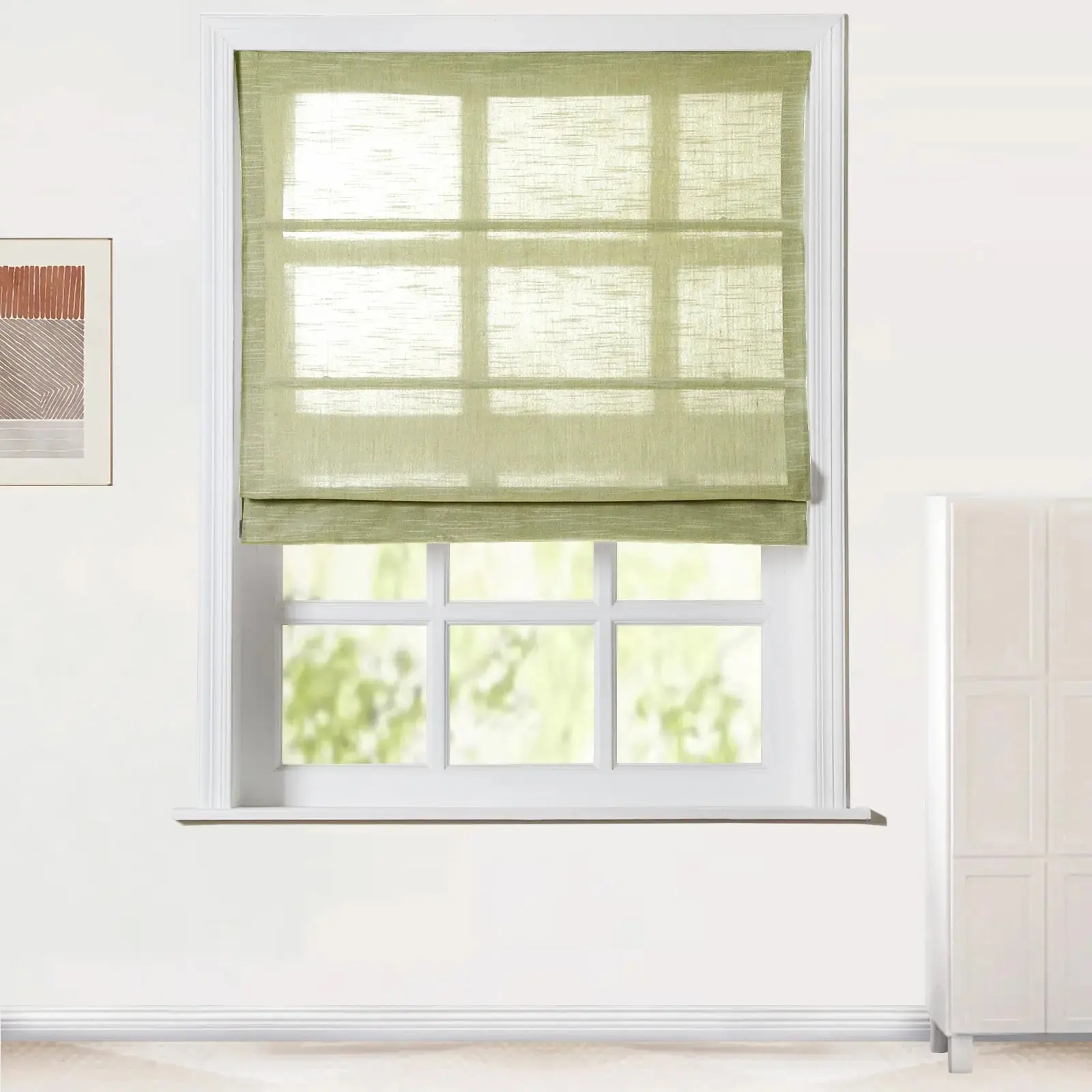 Jawara Roman Shade Cordless-Wooden Headrail - Image 28