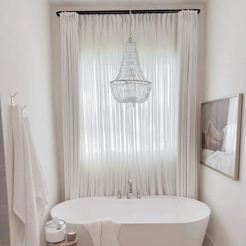 Jaylon Adjustable Double Curtain Rod with Rings - Image 5