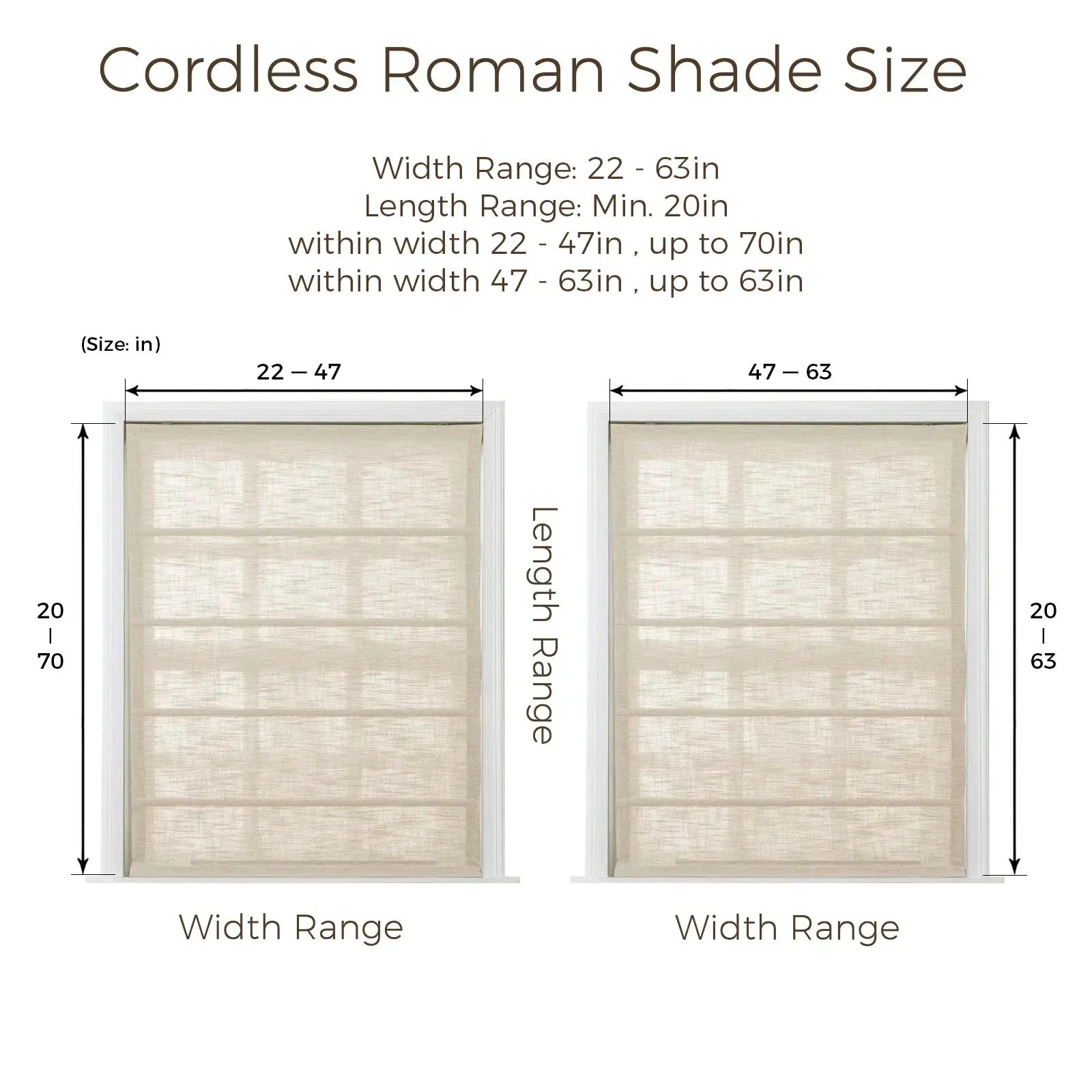 Jawara Linen Cotton Roman Shade Cordless - Image 20