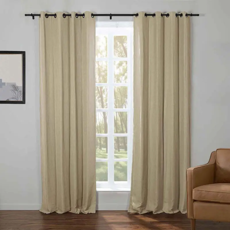 Kyla Lightweight Faux Linen Drapery Grommet - Image 12