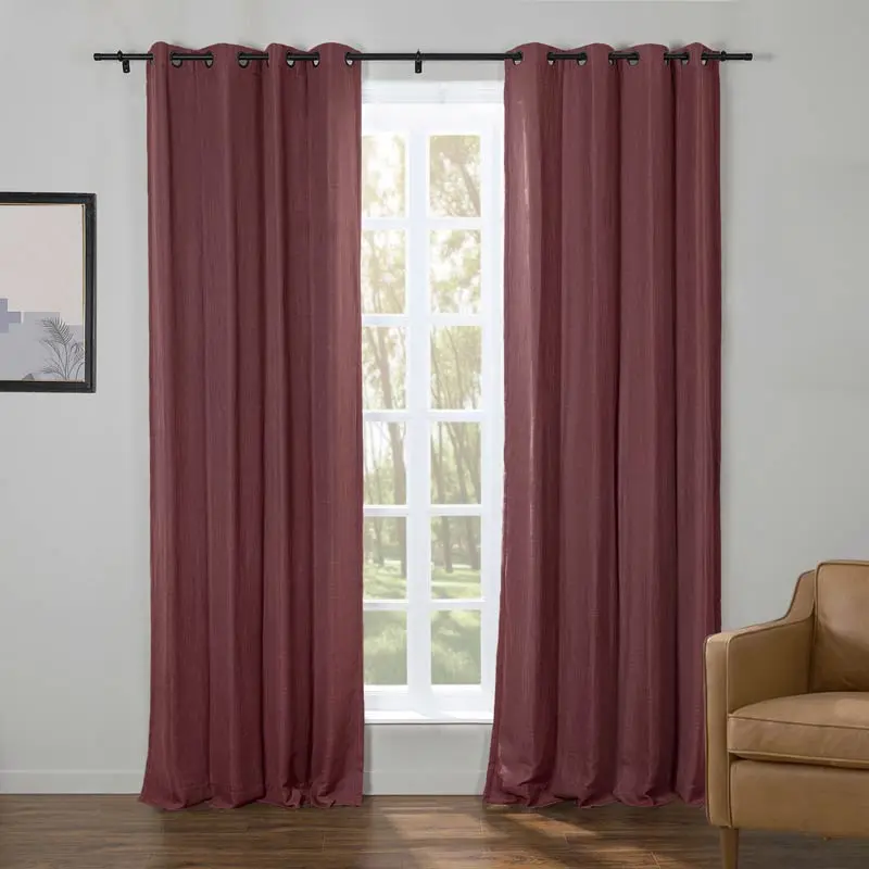 Kyla Lightweight Faux Linen Drapery Grommet - Image 15