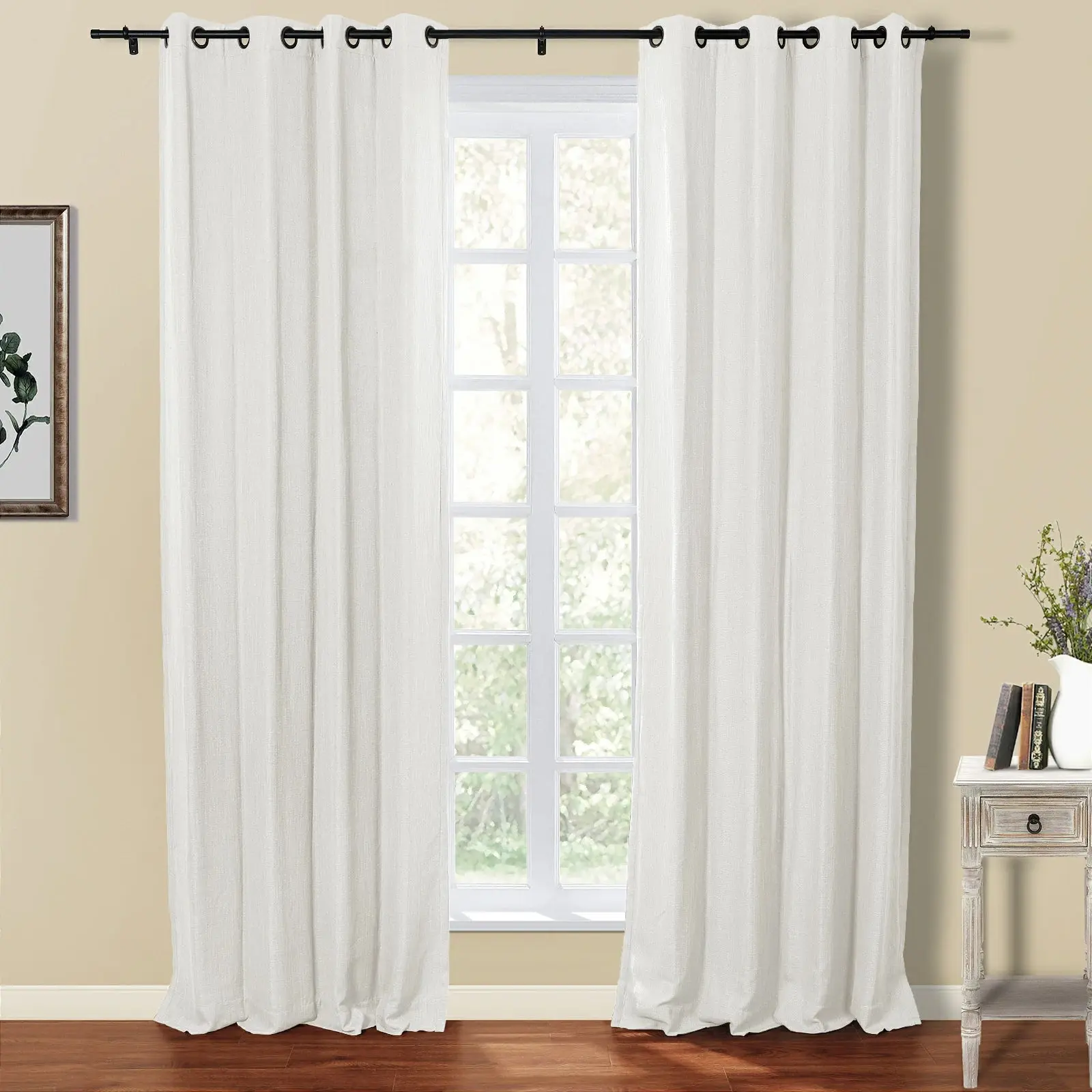 Kyla Lightweight Faux Linen Drapery Grommet - Image 16