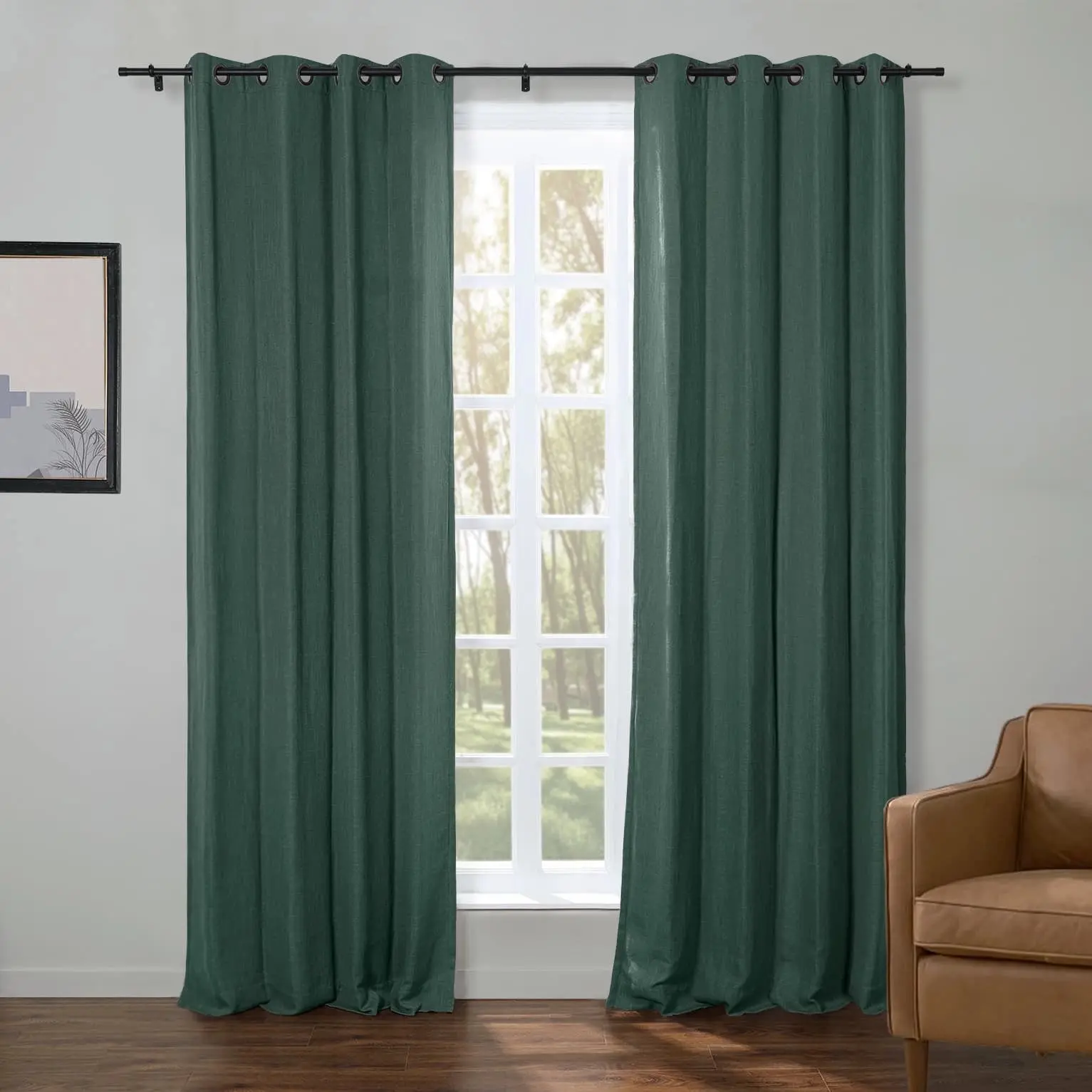 Kyla Lightweight Faux Linen Drapery Grommet - Image 23