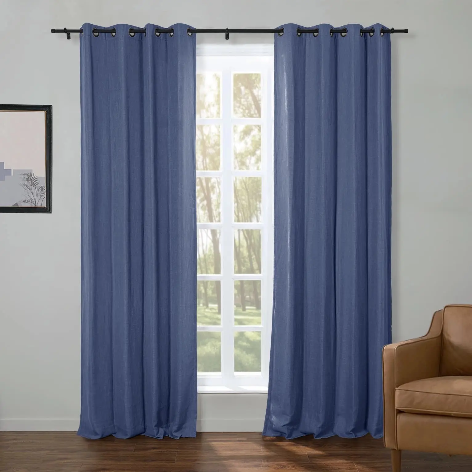 Kyla Lightweight Faux Linen Drapery Grommet - Image 25