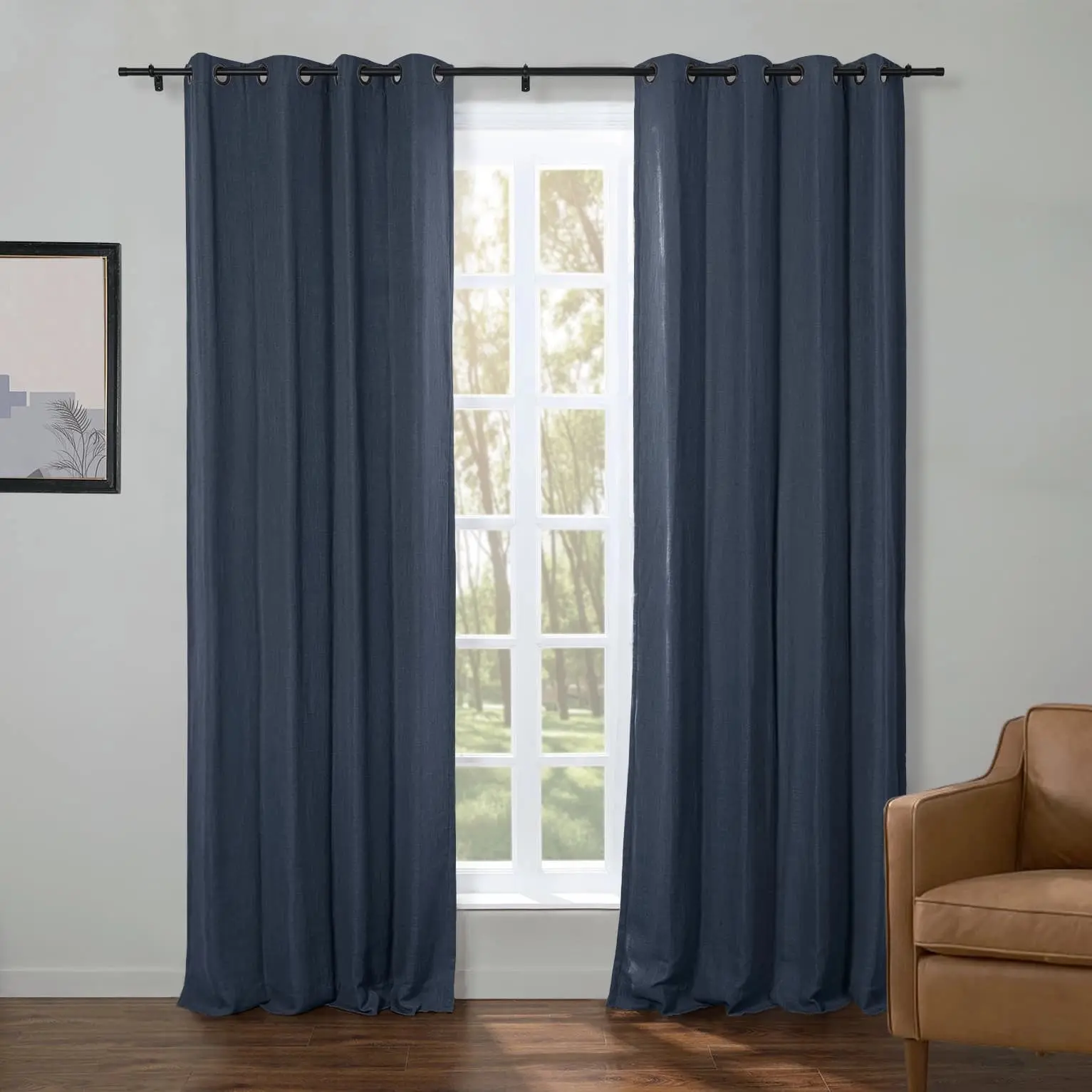 Kyla Lightweight Faux Linen Drapery Grommet - Image 26