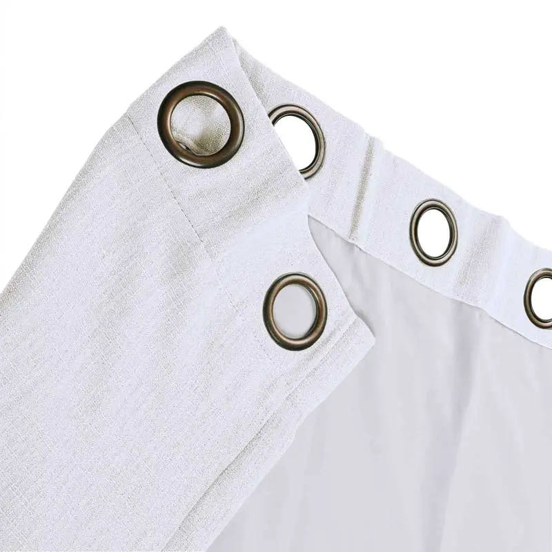 Kyla Lightweight Faux Linen Drapery Grommet - Image 3