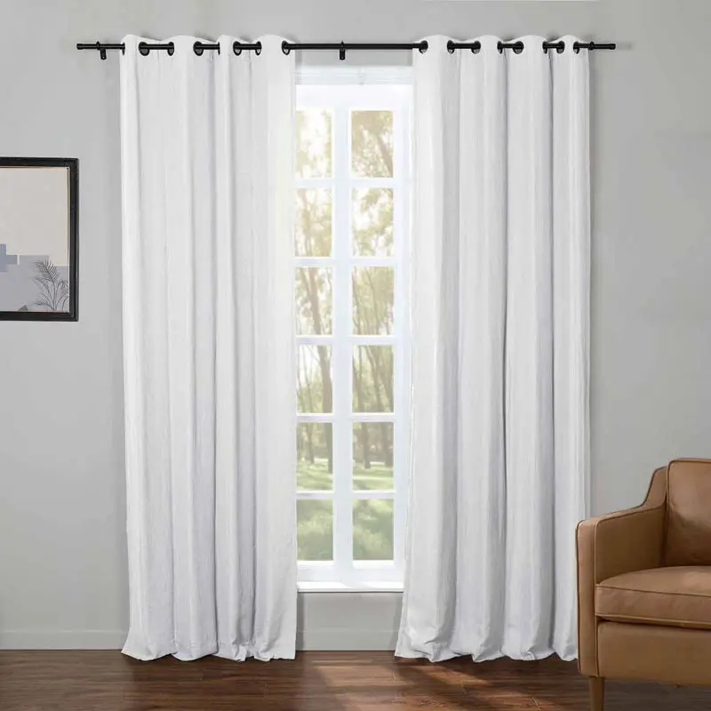 Kyla Lightweight Faux Linen Drapery Grommet - Image 8