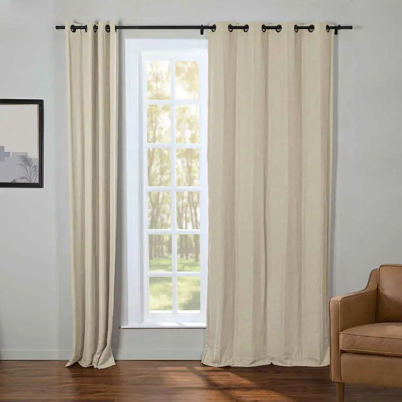 Kyla Lightweight Faux Linen Drapery Grommet - Image 9