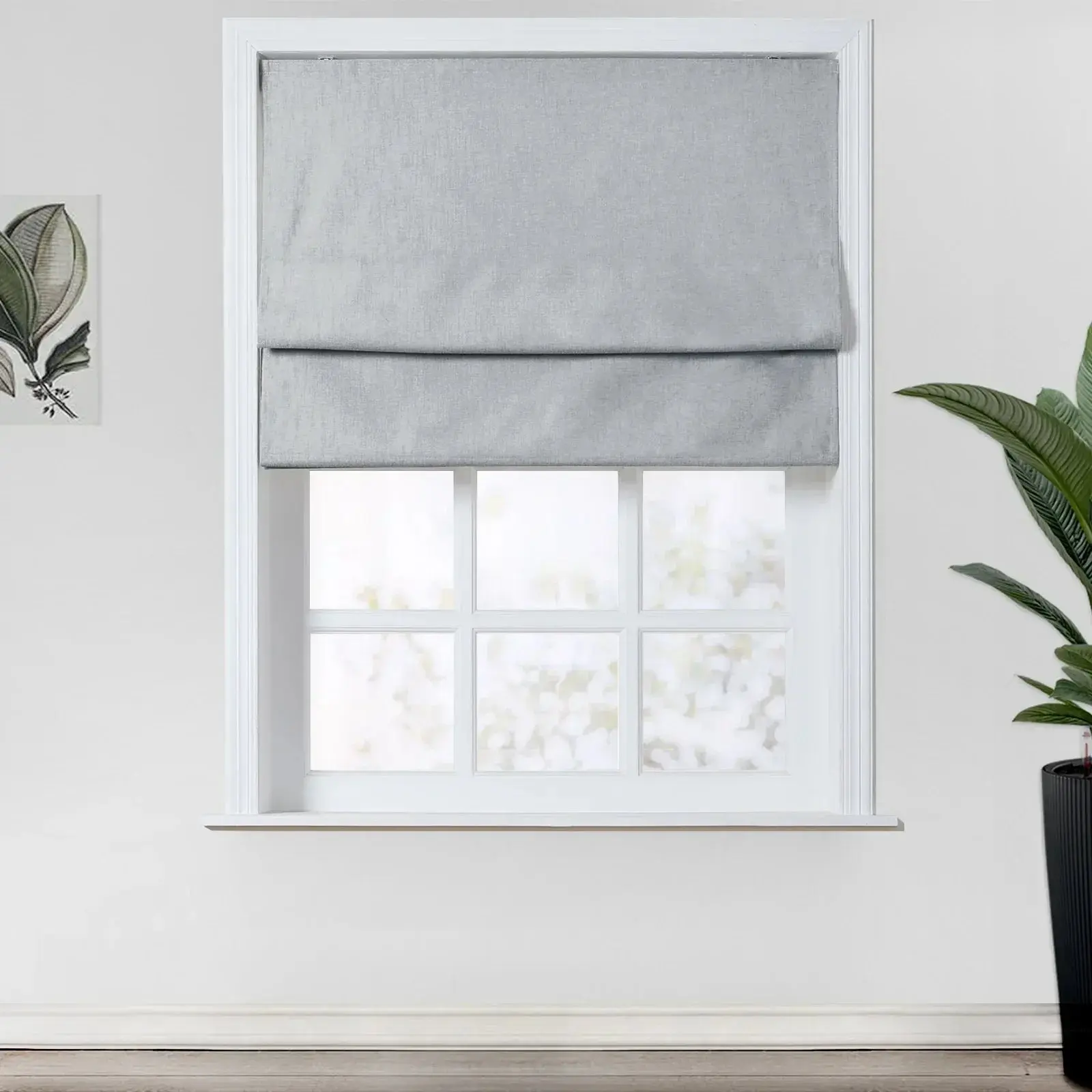 Kyla Linen Blend Roman Shade Cordless - Image 15