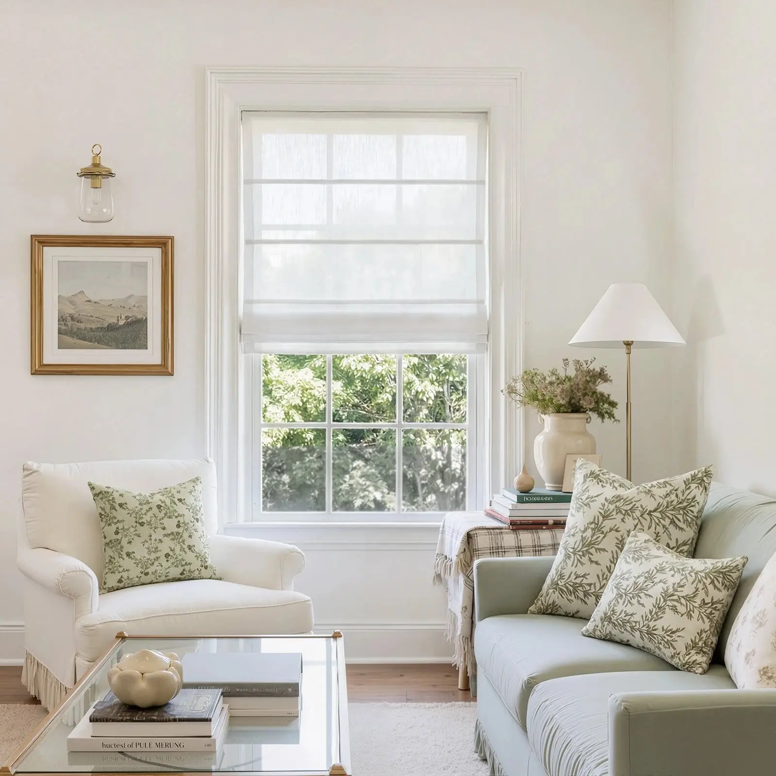 Kyla Linen Blend Roman Shade Cordless - Image 3