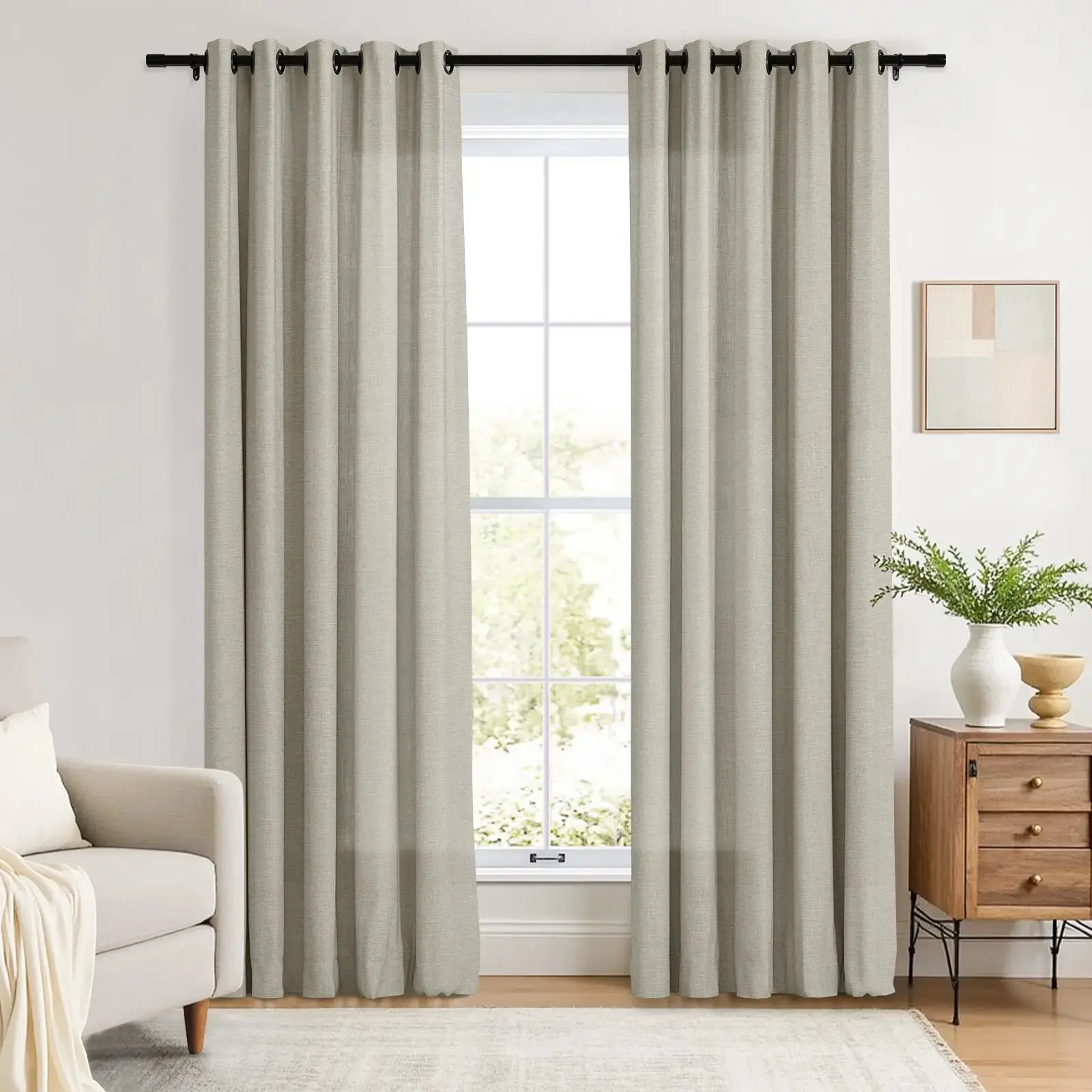 Liz Linen Drape Grommet - Image 11
