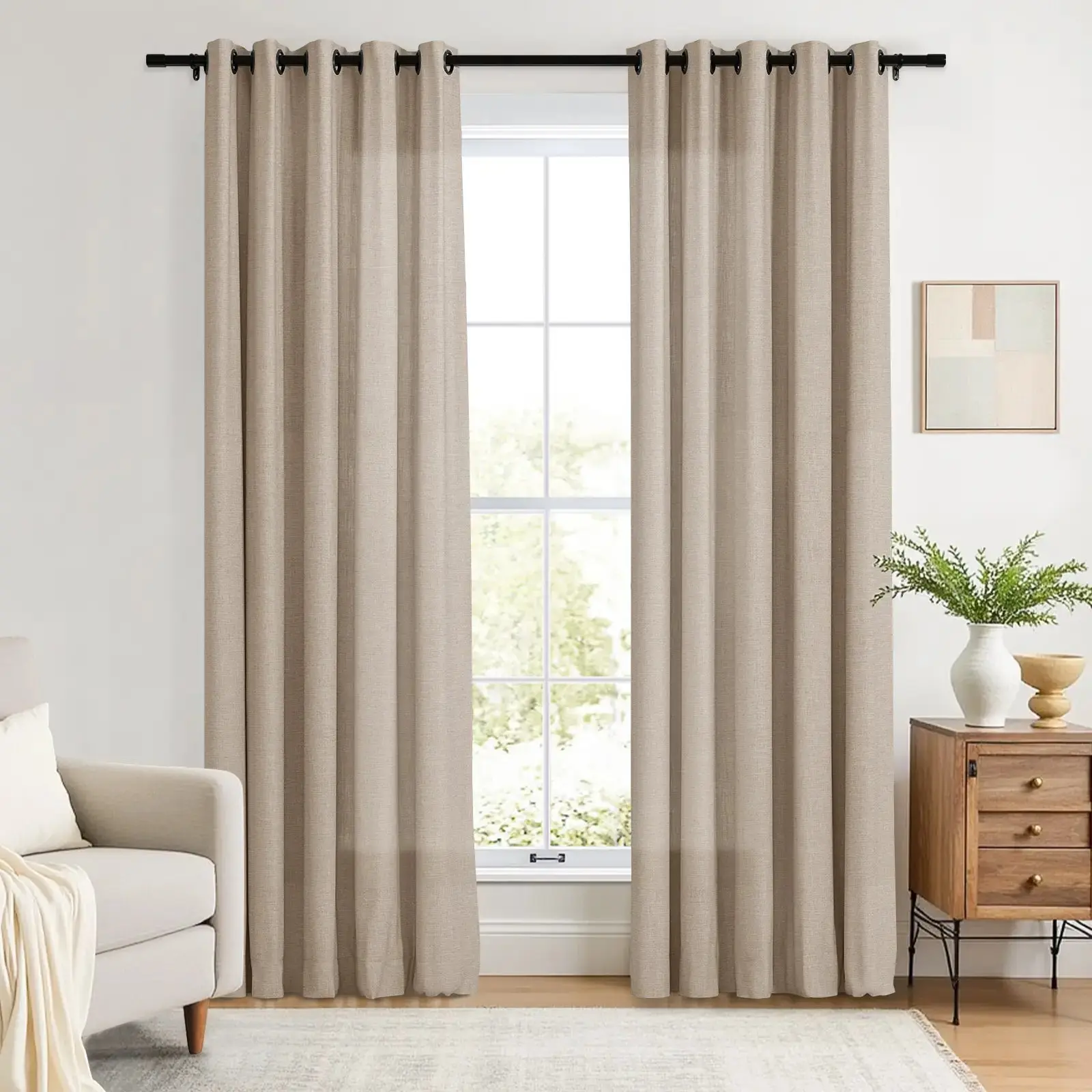 Liz Linen Drape Grommet - Image 12