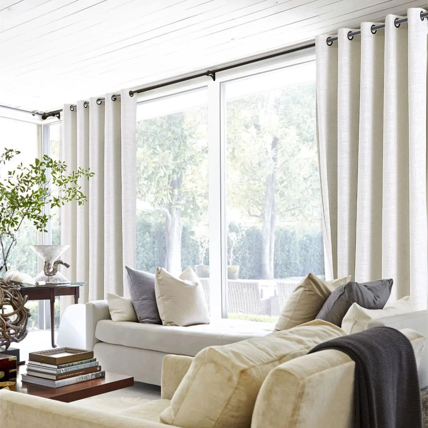 Liz Linen Drape Grommet - Image 5