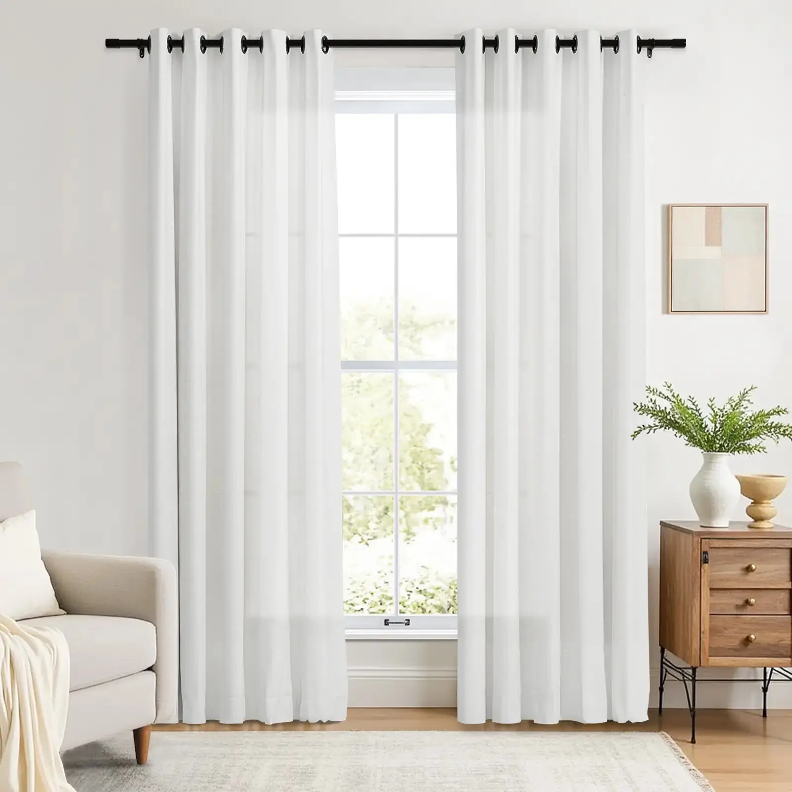 Liz Linen Drape Grommet - Image 9