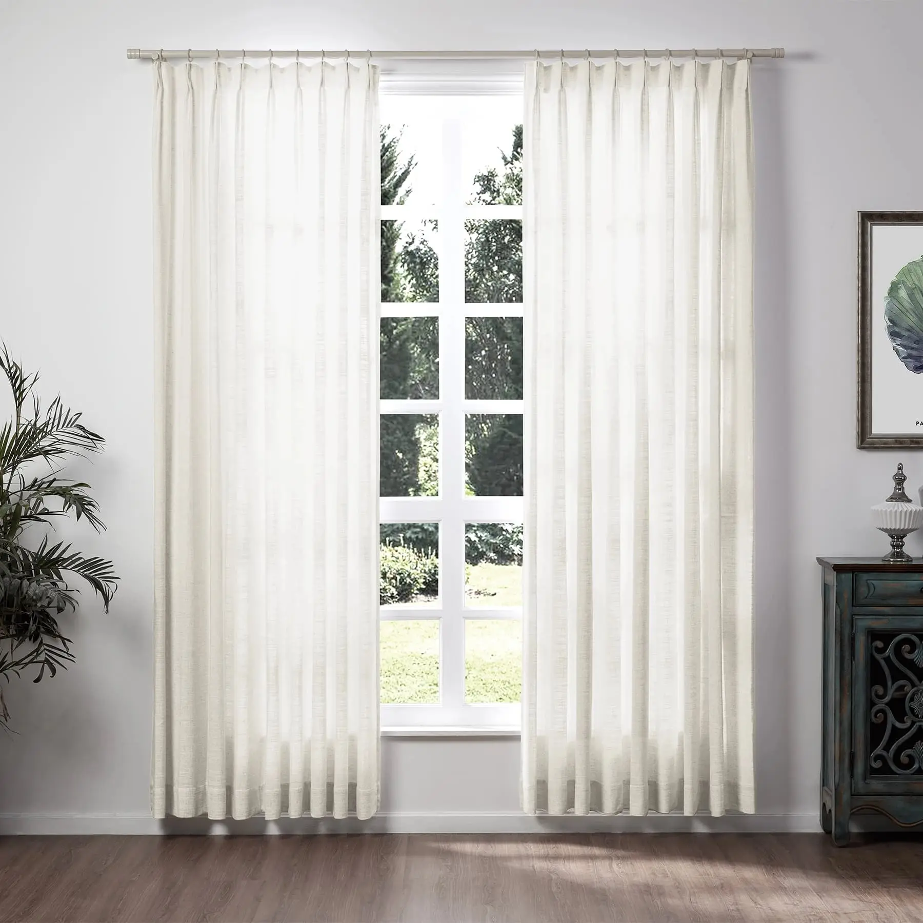 TWOPAGES Liz™ Linen Drape Pinch Pleated Curtain - Image 22