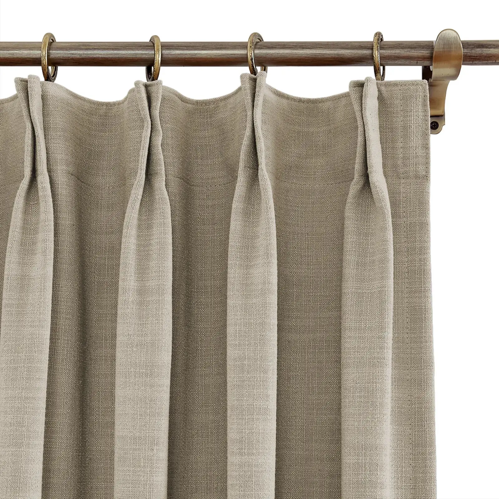 Liz Linen Ready Made Privacy Curtains Pinch Pleat Unlined - Image 41