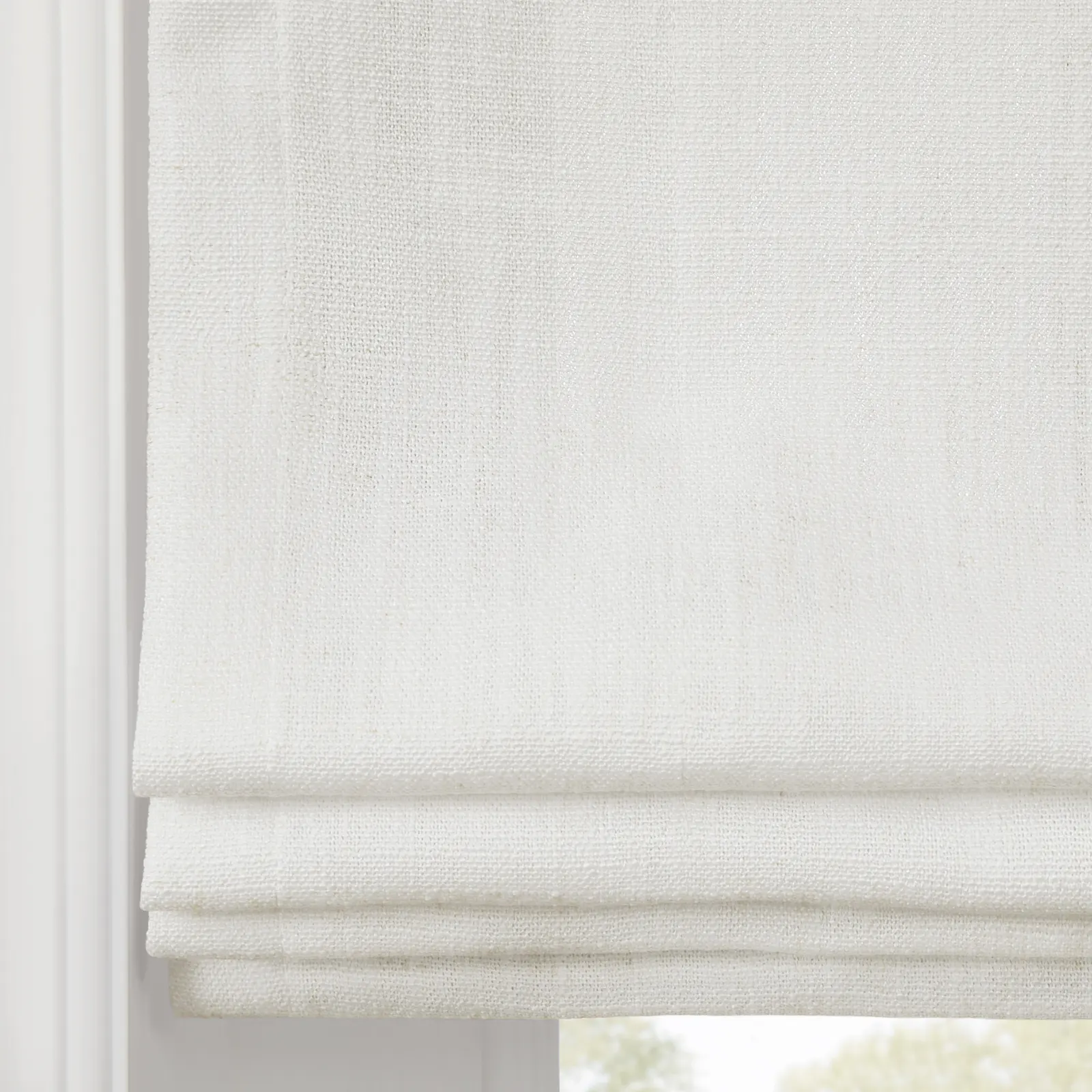 Liz Linen Flat Roman Shade Cord Lift - Image 14