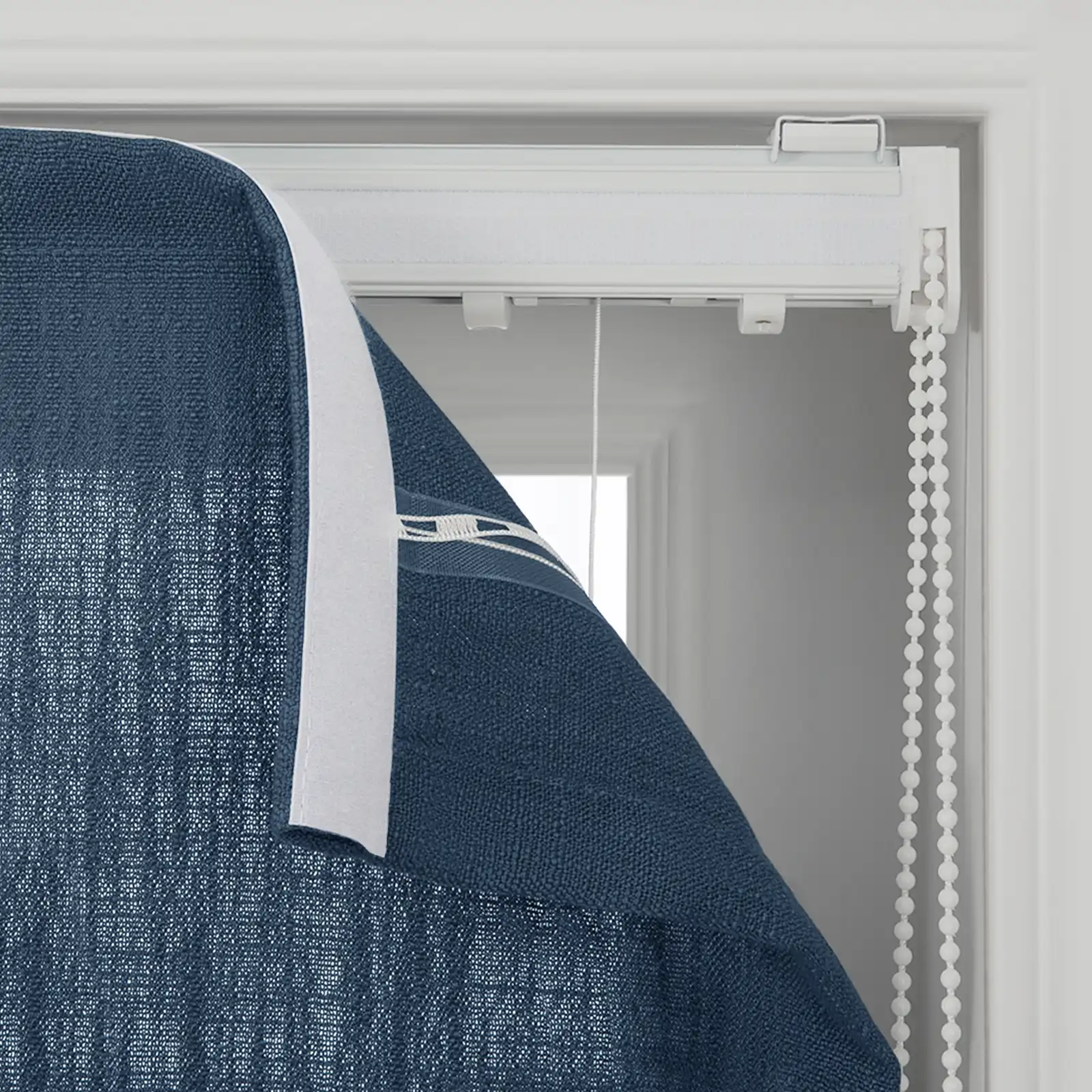 Liz Linen Flat Roman Shade Cord Lift - Image 145