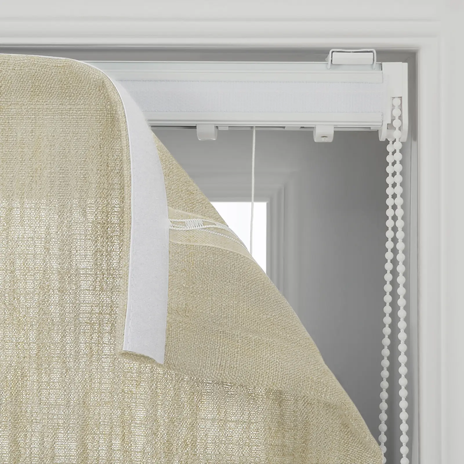 Liz Linen Flat Roman Shade Cord Lift - Image 21