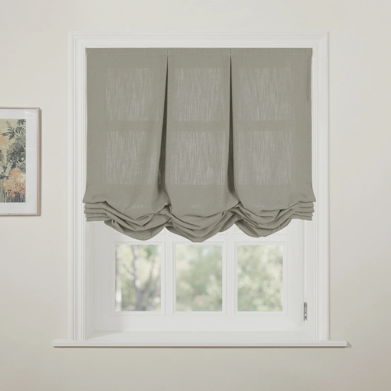 Liz Linen Pleated Balloon Shade Cord Lift - Image 80