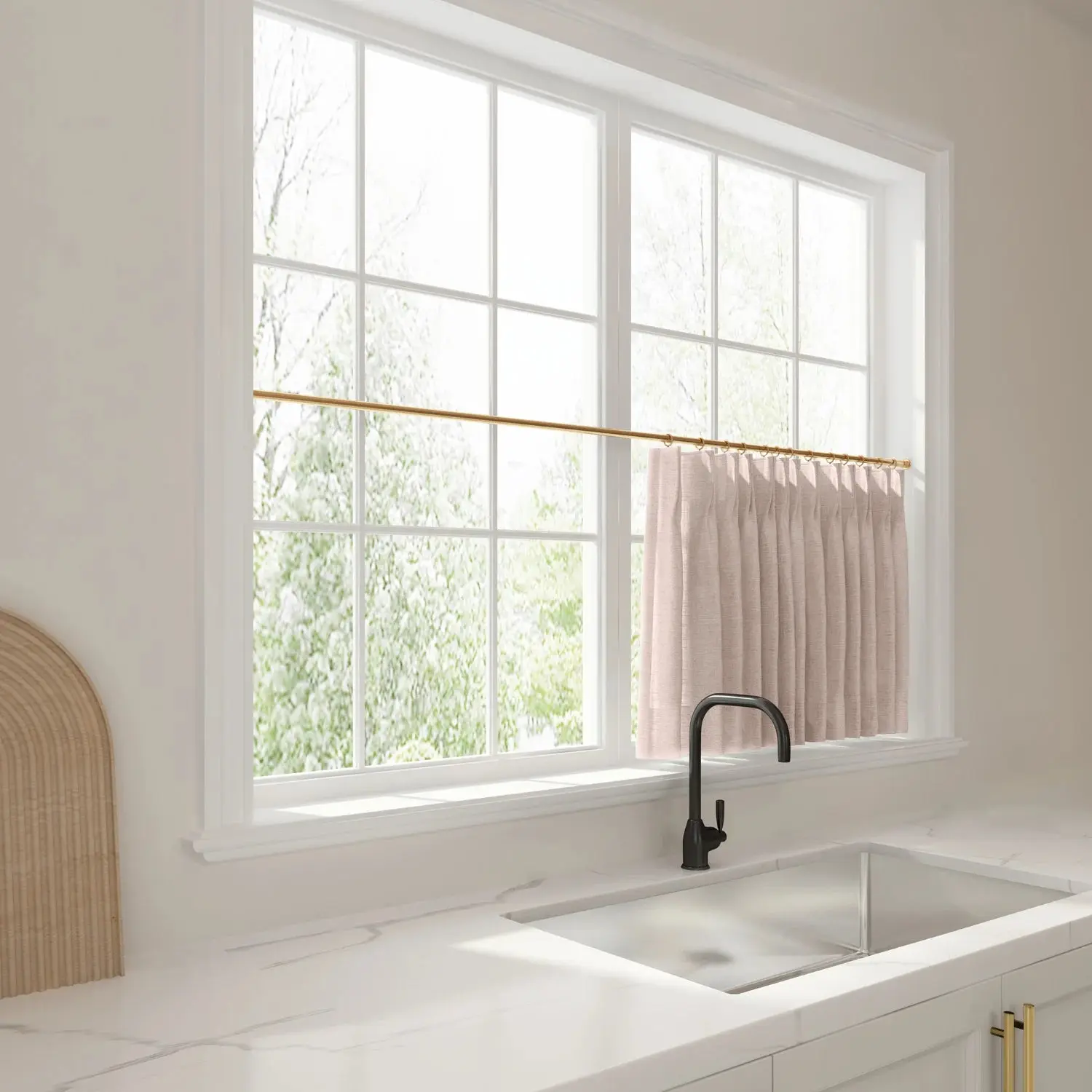 Liz Linen Pleated Cafe Curtains - Image 104