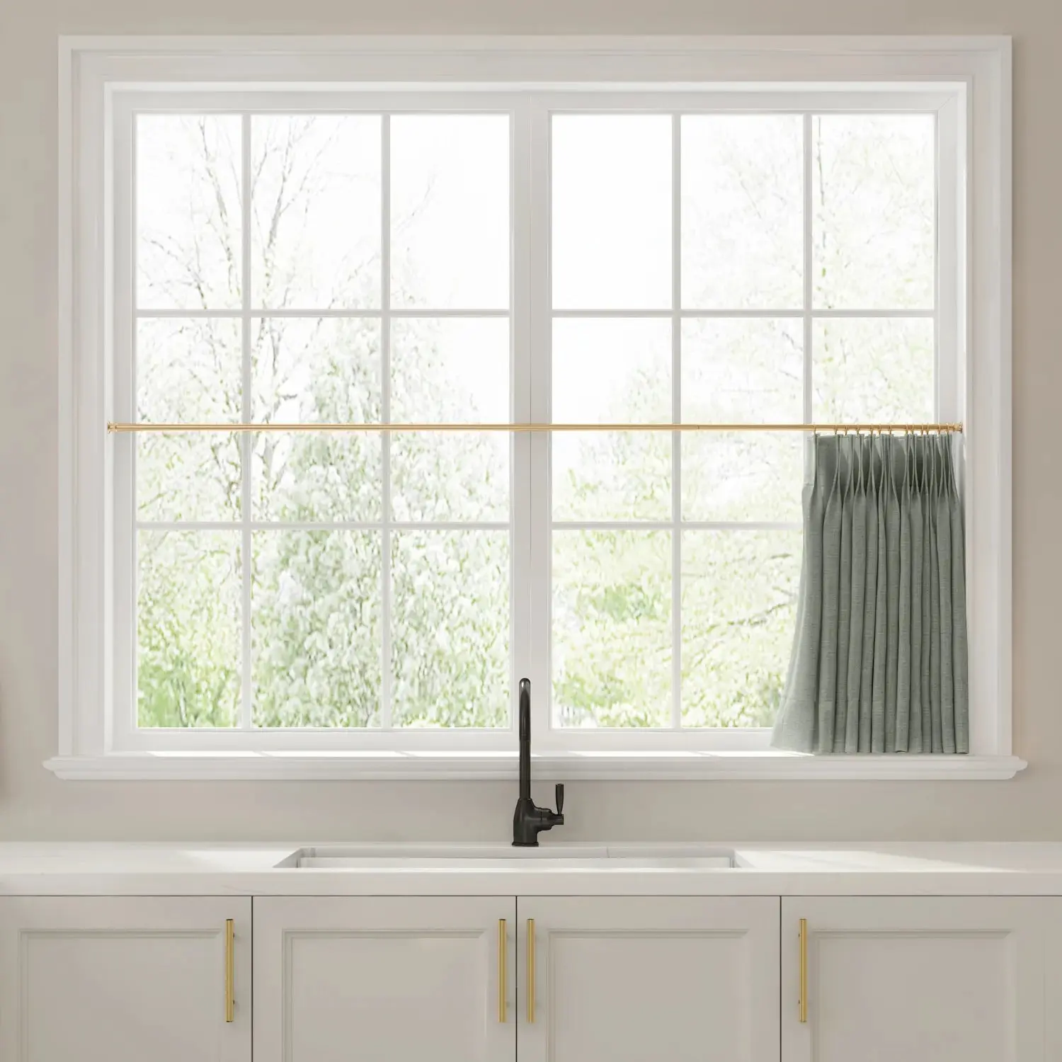 Liz Linen Pleated Cafe Curtains - Image 114