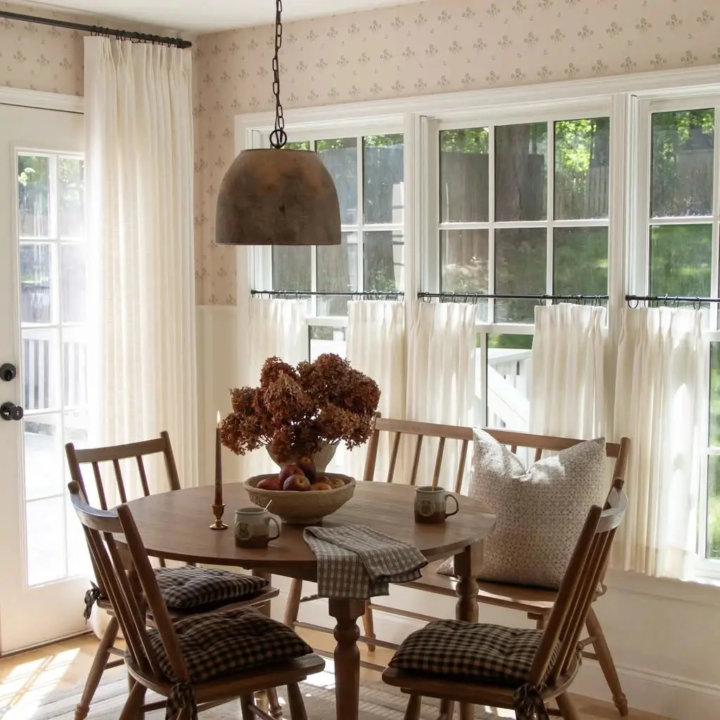 Liz Linen Pleated Cafe Curtains - Image 3