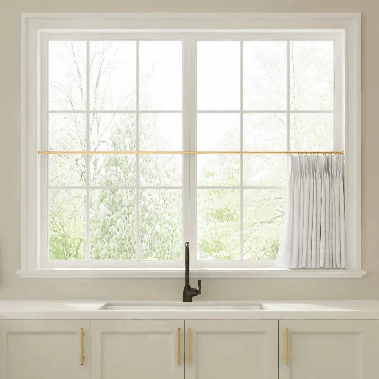 Liz Linen Pleated Cafe Curtains - Image 45