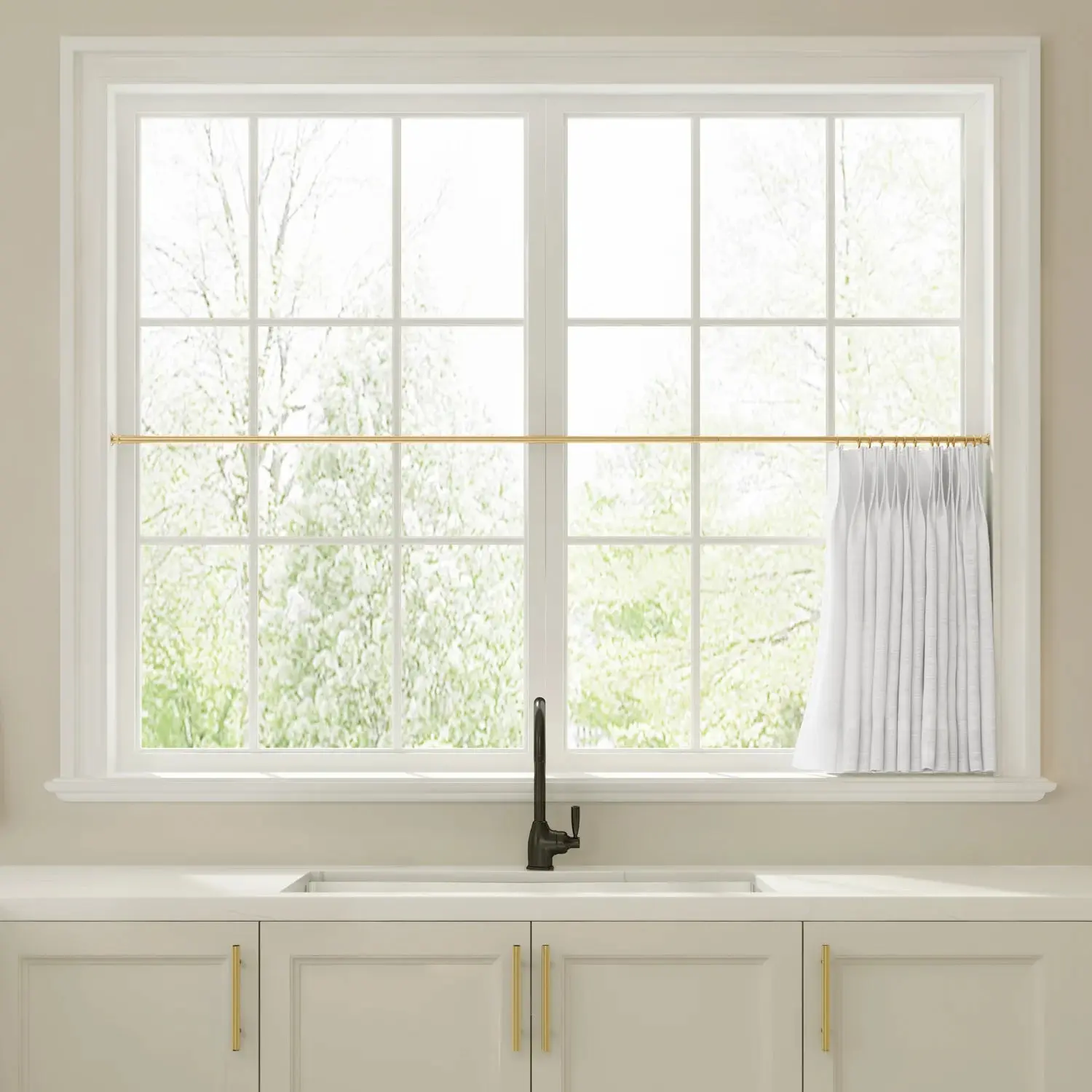 Liz Linen Pleated Cafe Curtains - Image 46