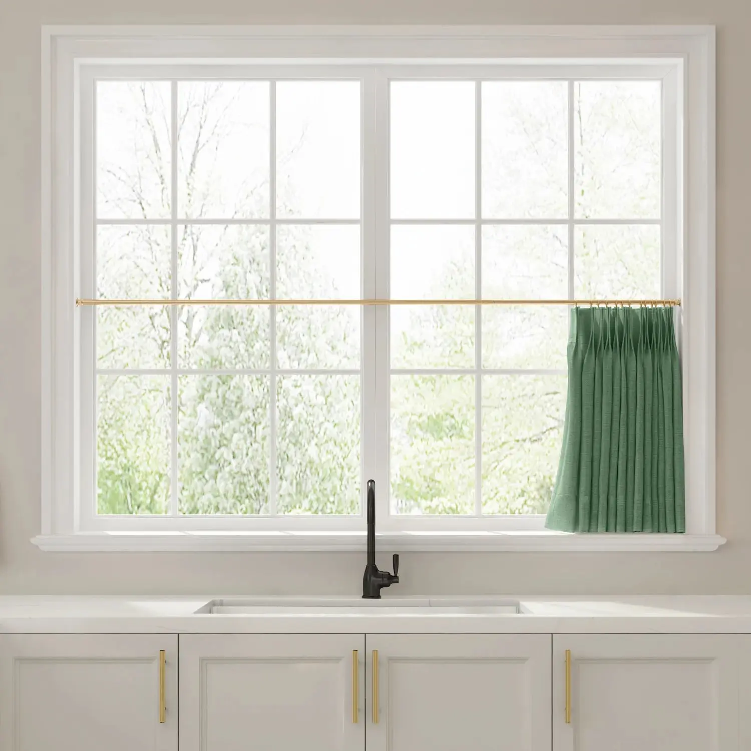 Liz Linen Pleated Cafe Curtains - Image 48