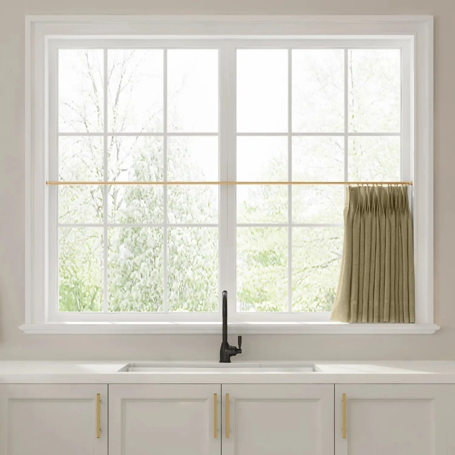 Liz Linen Pleated Cafe Curtains - Image 49