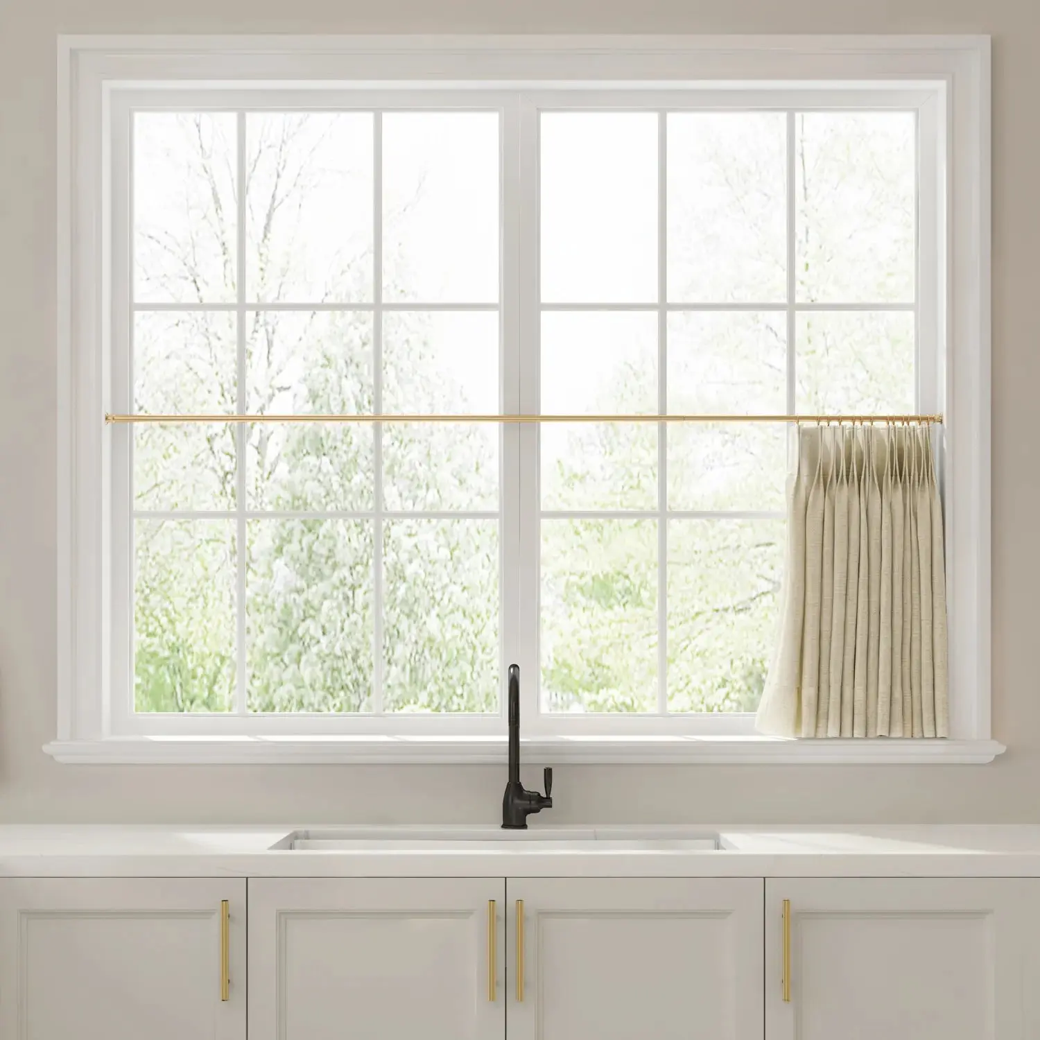 Liz Linen Pleated Cafe Curtains - Image 53