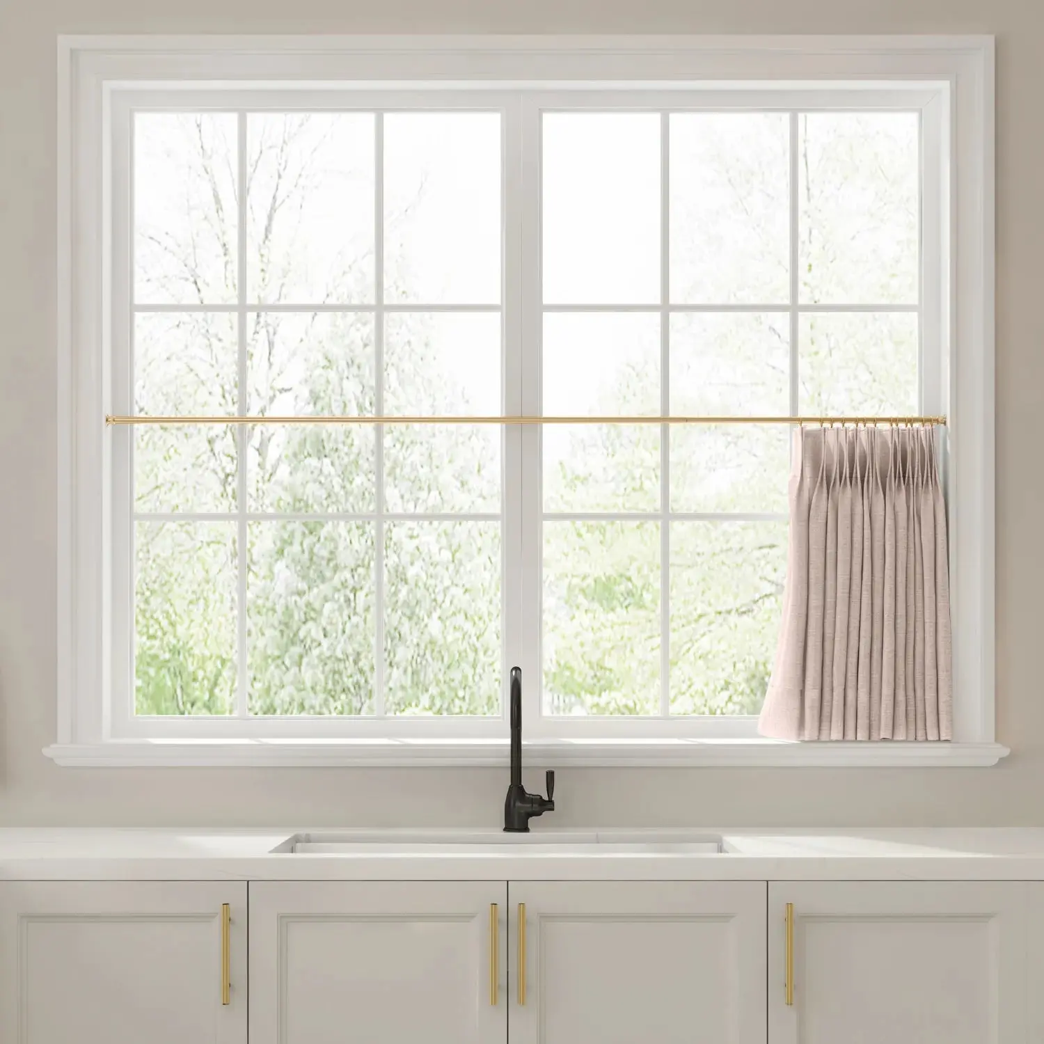 Liz Linen Pleated Cafe Curtains - Image 59