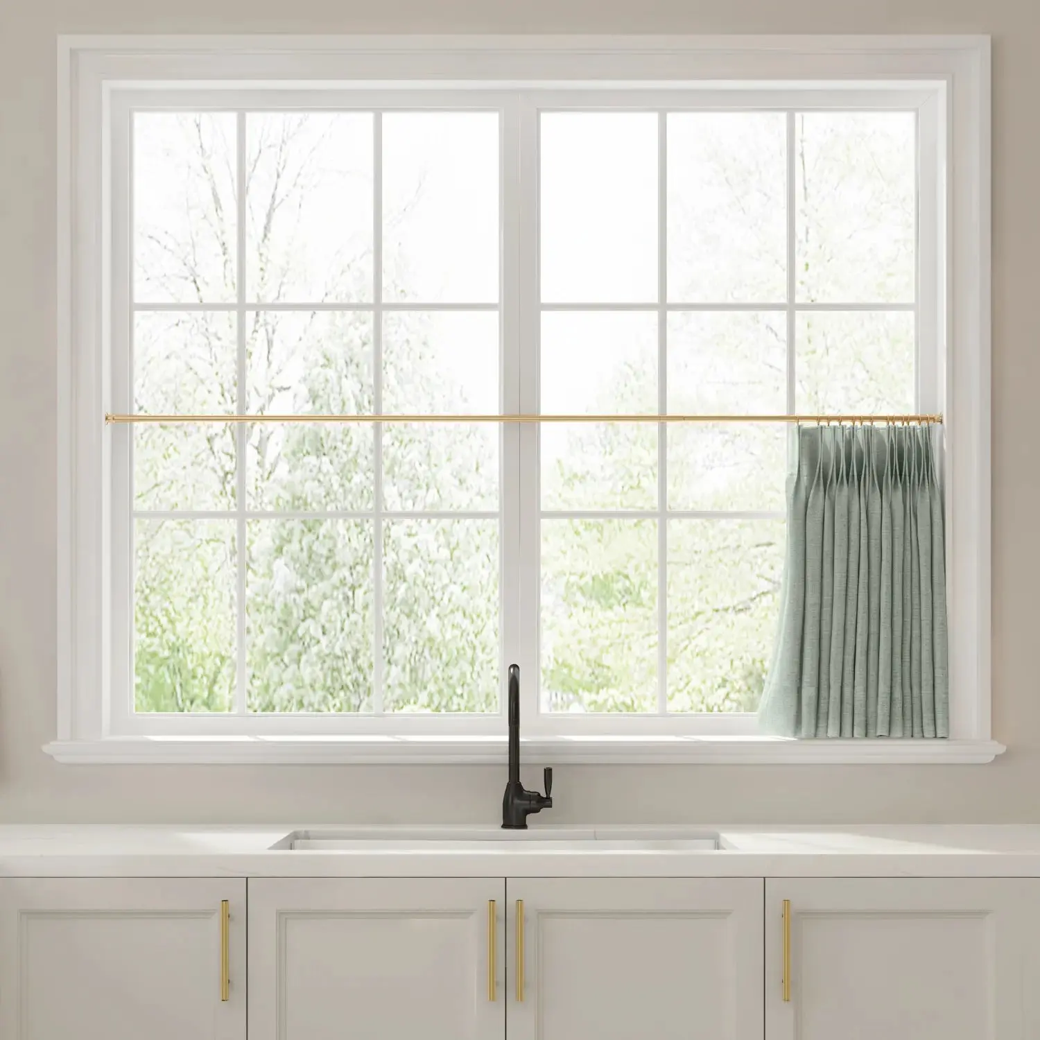 Liz Linen Pleated Cafe Curtains - Image 61